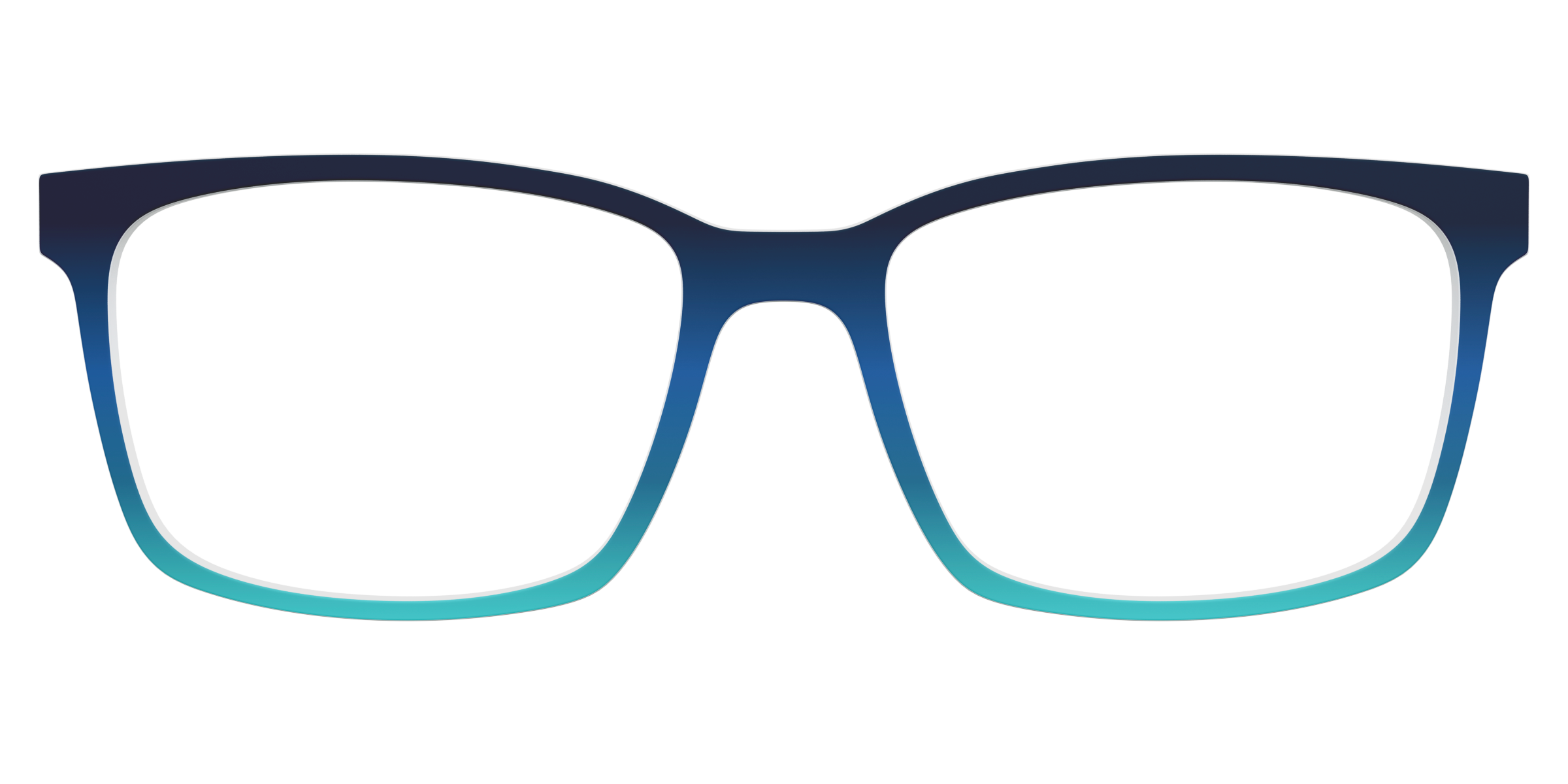 Pair Eyewear Solid Tops Royal Blue Seafoam top magnetico sfumato