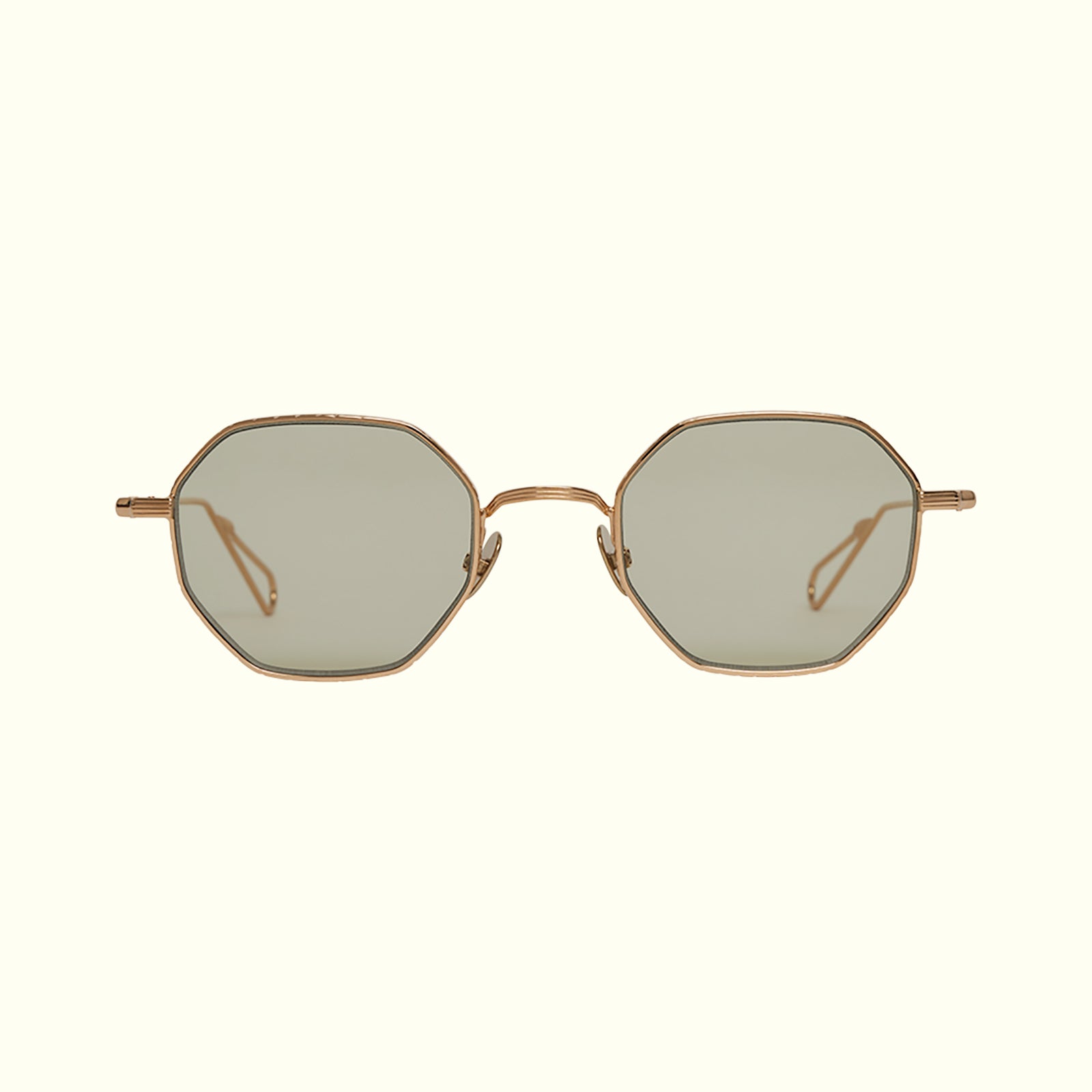 AHLEM Gaillon Occhiali da Sole Grey Gold / Ash Grey Rotondi