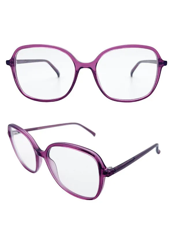 Ouyuan NOIA24010 montatura occhiali vista acetato fucsia 53-18-140