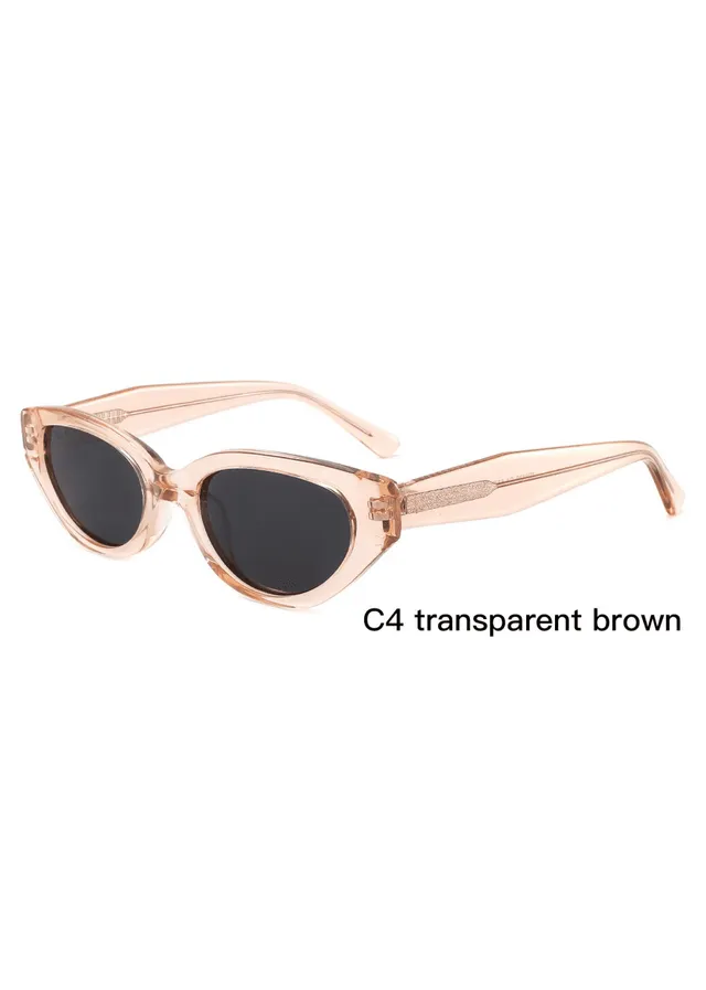 Ouyuan ZD8839 occhiali da sole cat eye estate neri