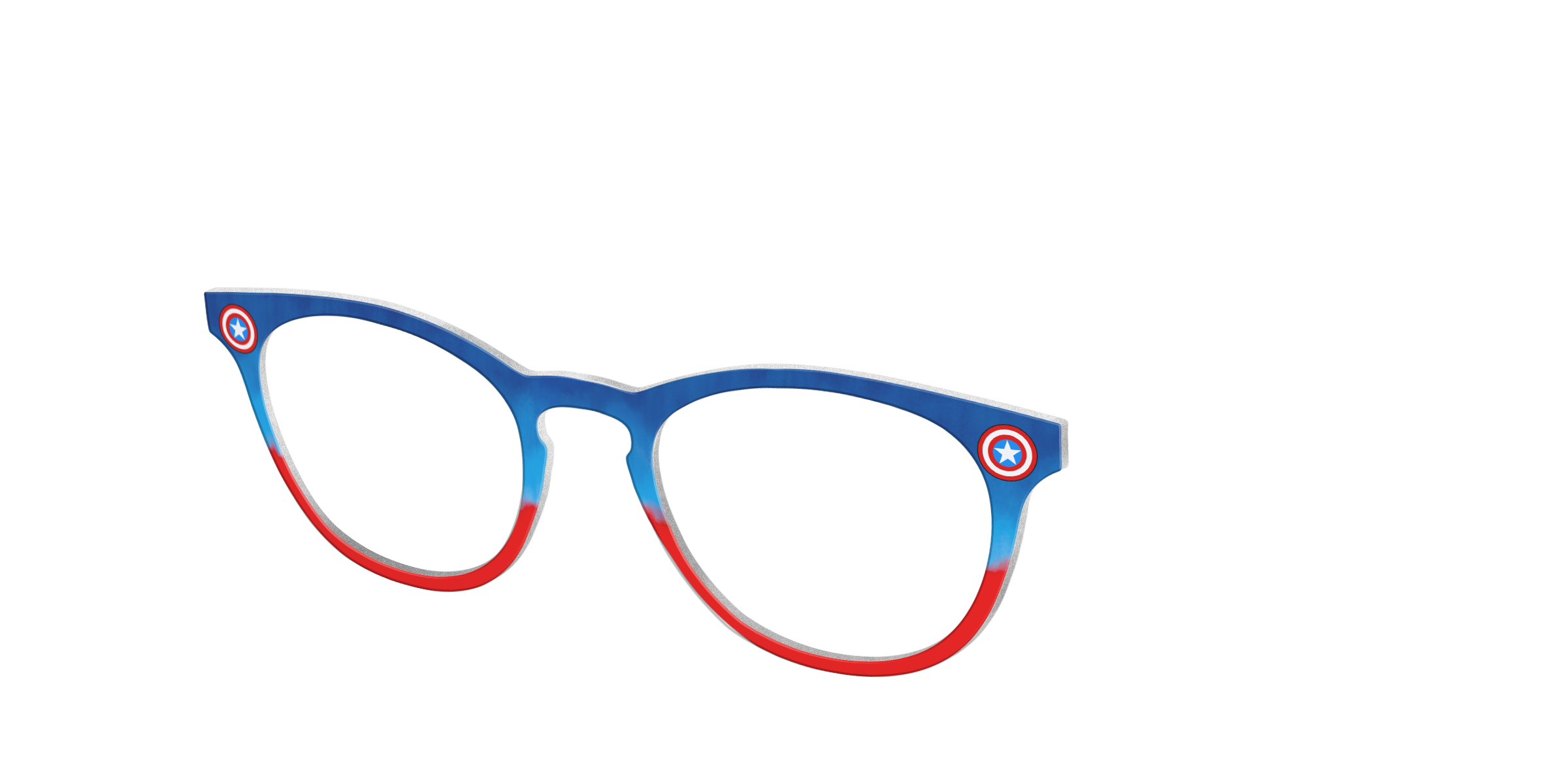Pair Eyewear Collabs Captain America Shield top per occhiali