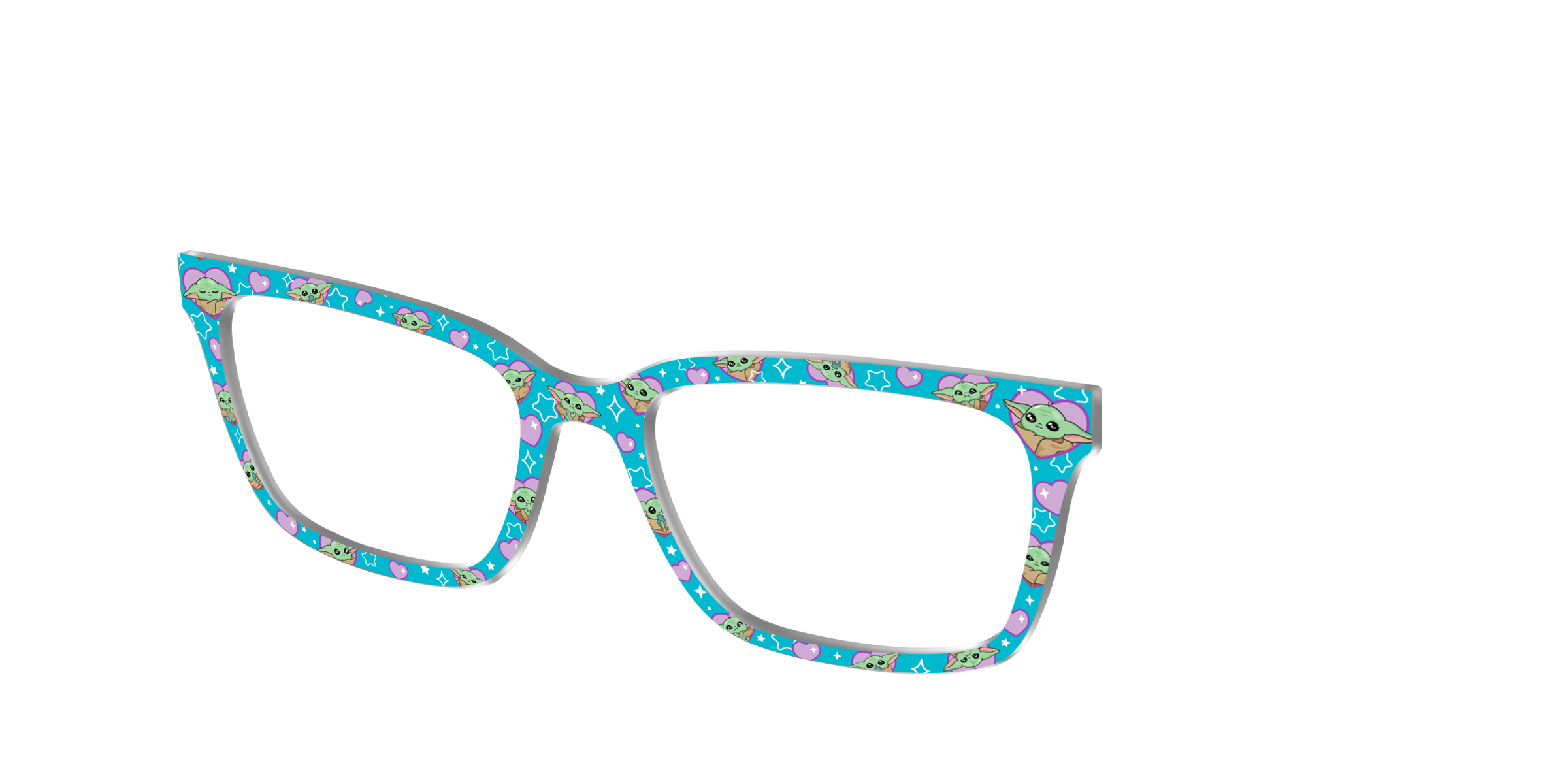 Pair Eyewear Collabs Grogu Cuteness top frame verde