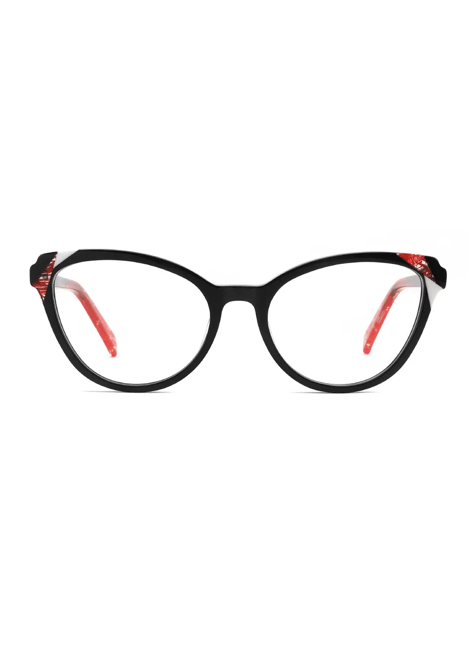 Ouyuan NOA23002 montatura occhiali cat eye acetato colorata