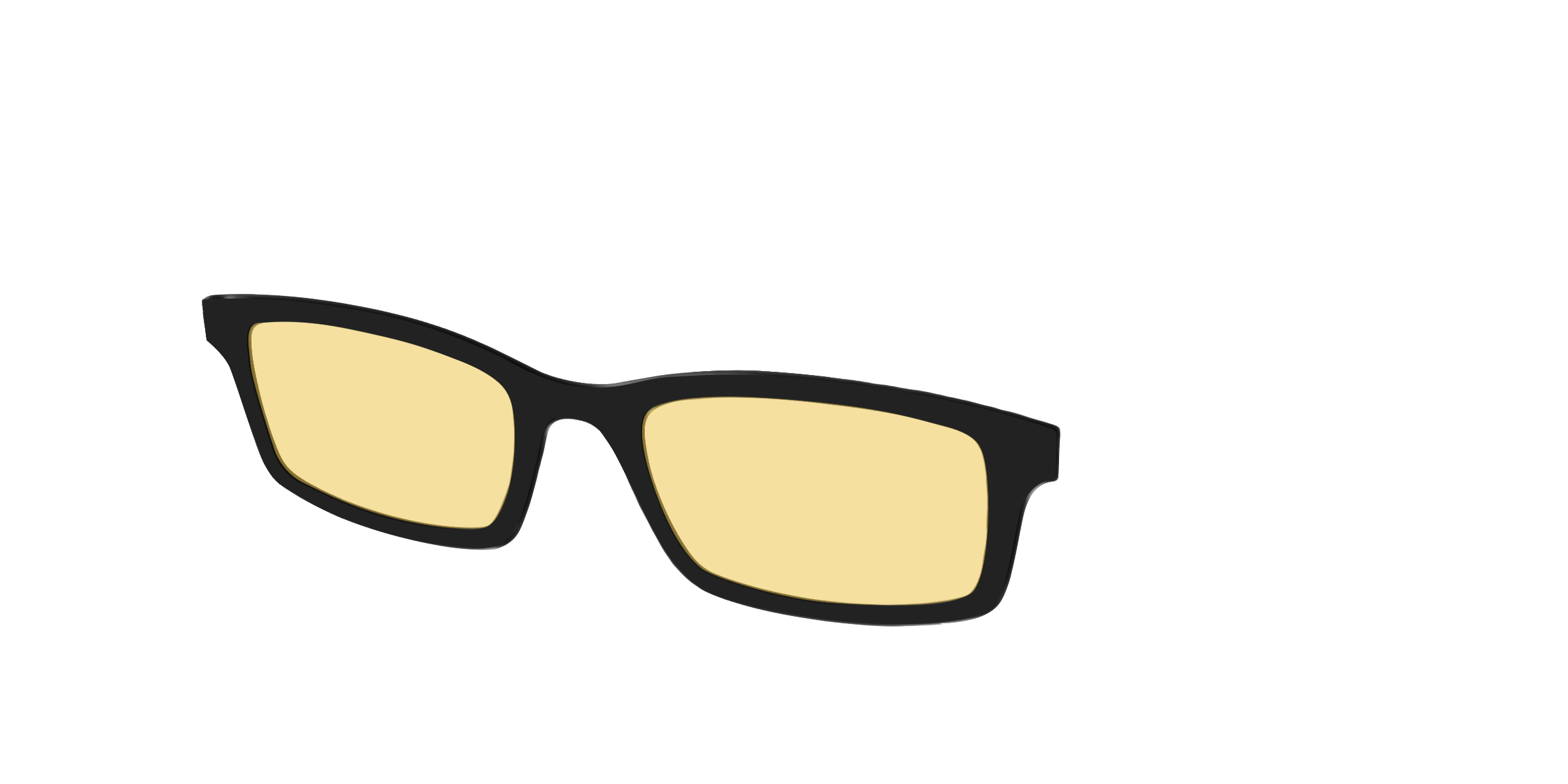 Pair Eyewear Design Tops The Black Citrine Yellow top occhiali Serra nero