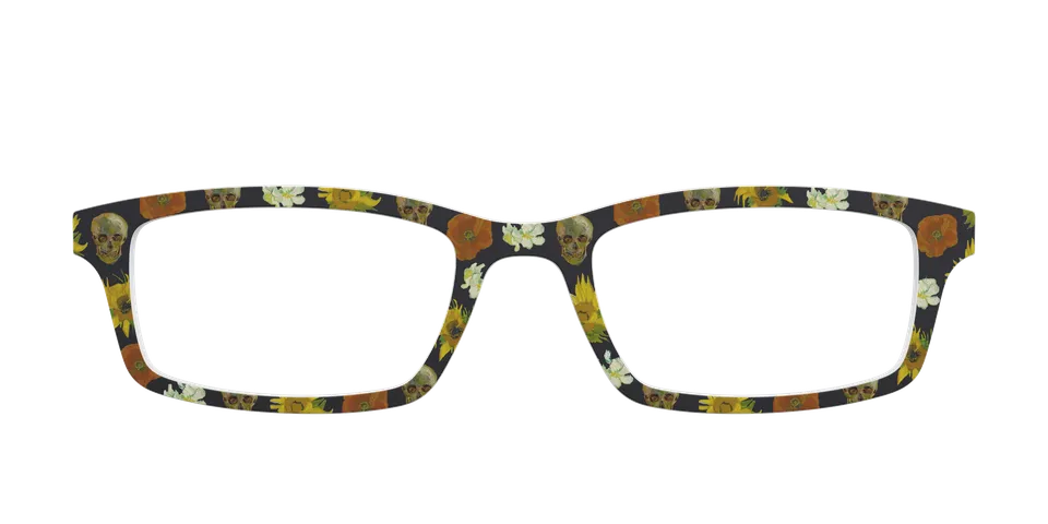 Pair Eyewear Collabs Floral Skulls top per occhiali
