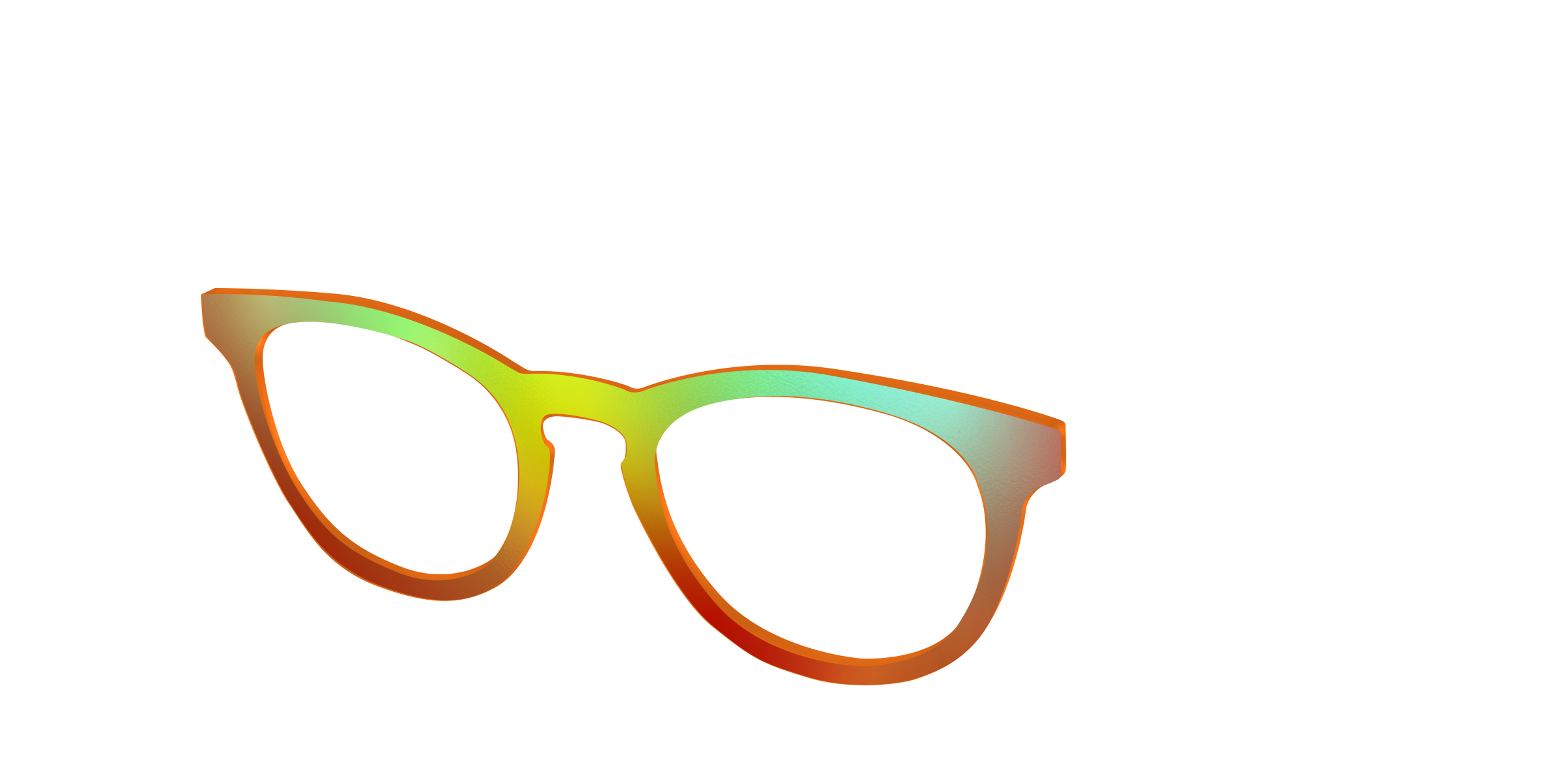 Pair Eyewear Solid Tops Apricot Ombre top magnetico arancione
