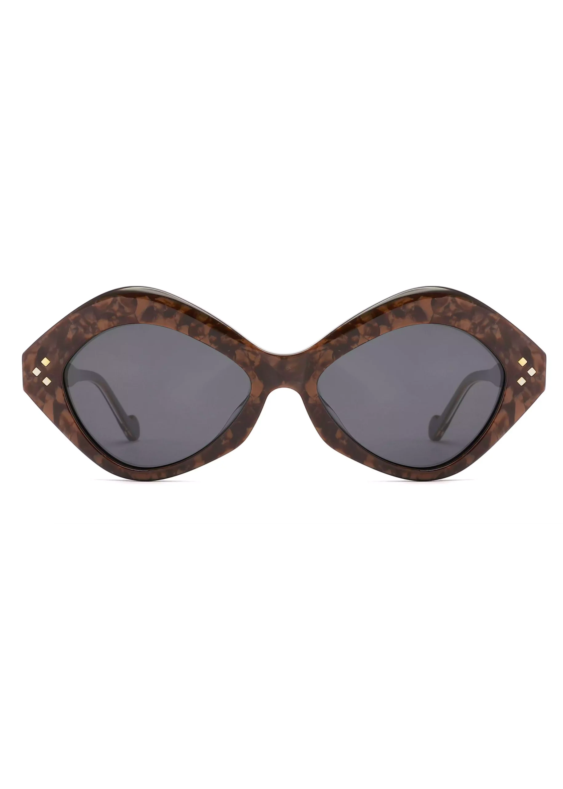 Ouyuan YD1204T occhiali da sole retro acetato UV donna