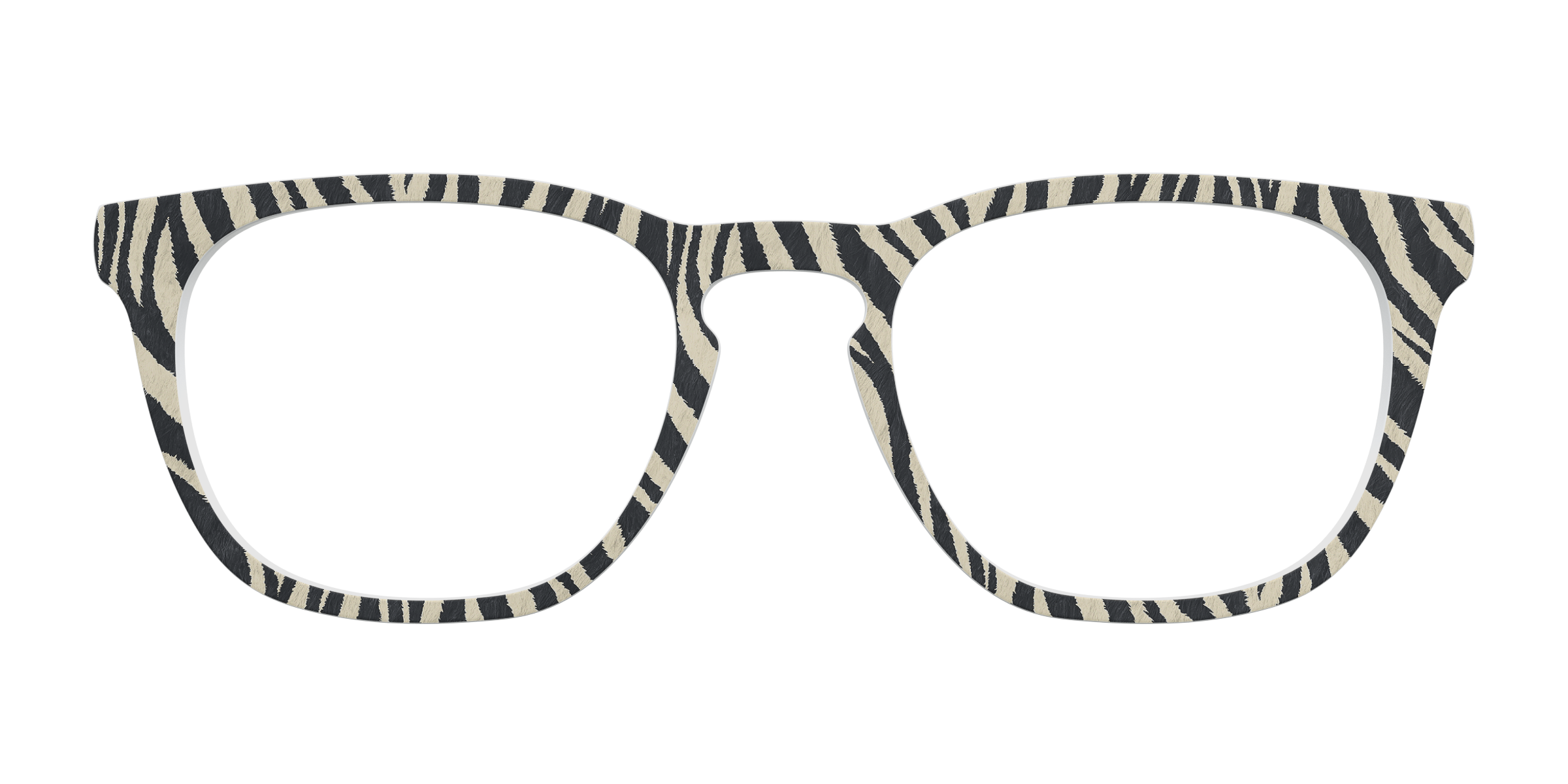 Pair Eyewear Solid Tops Zebra Stripes top occhiali bianco