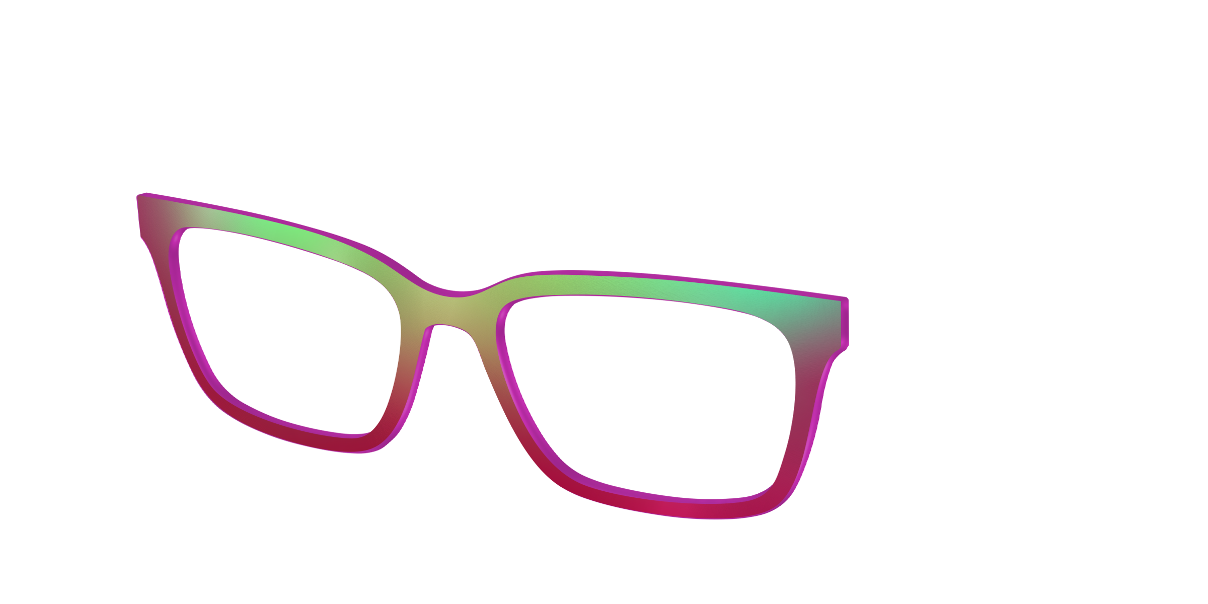 Pair Eyewear Solid Tops Guava Ombre cover occhiali rosa sfumato