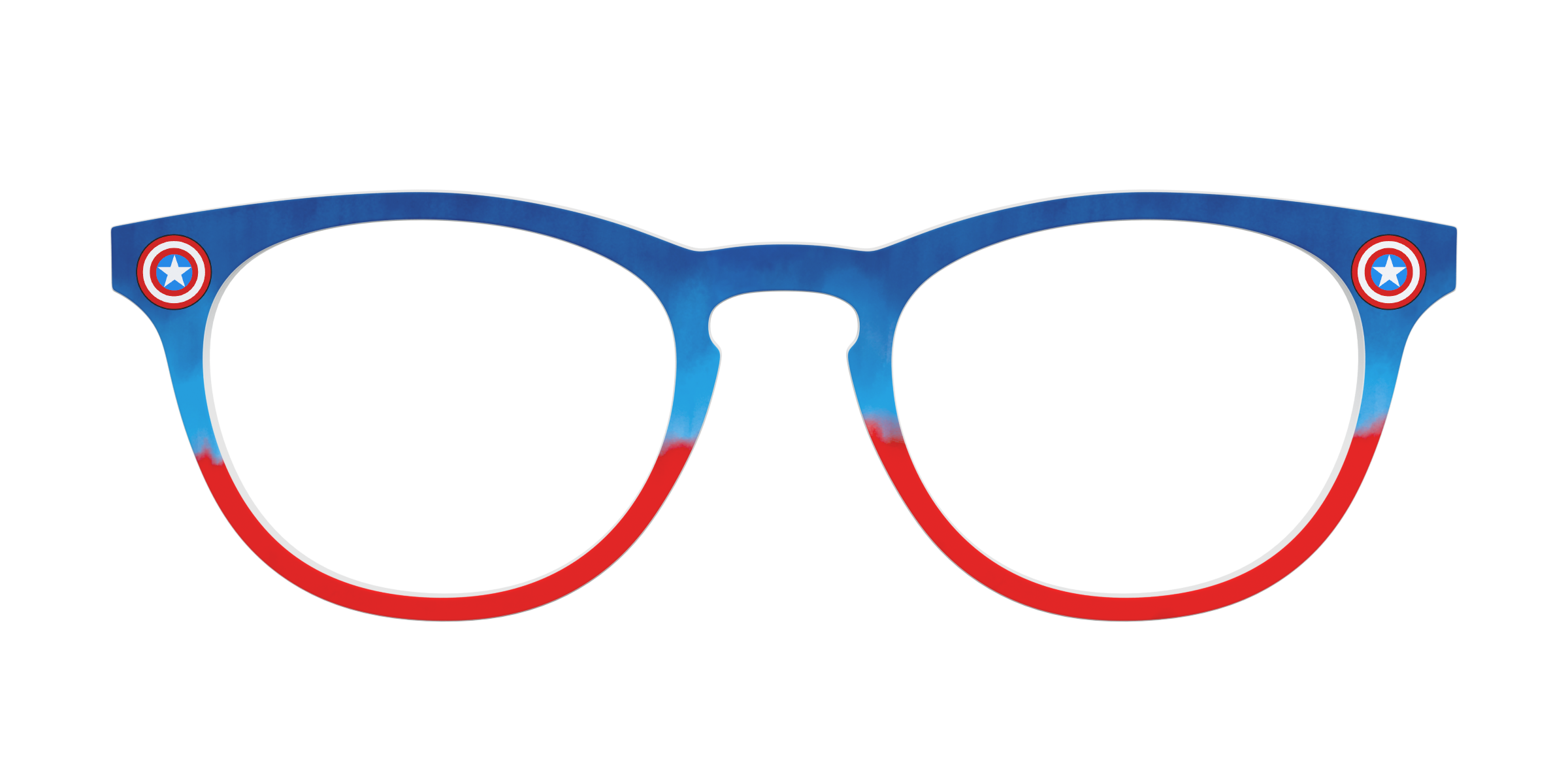 Pair Eyewear Collabs Captain America Shield top per occhiali