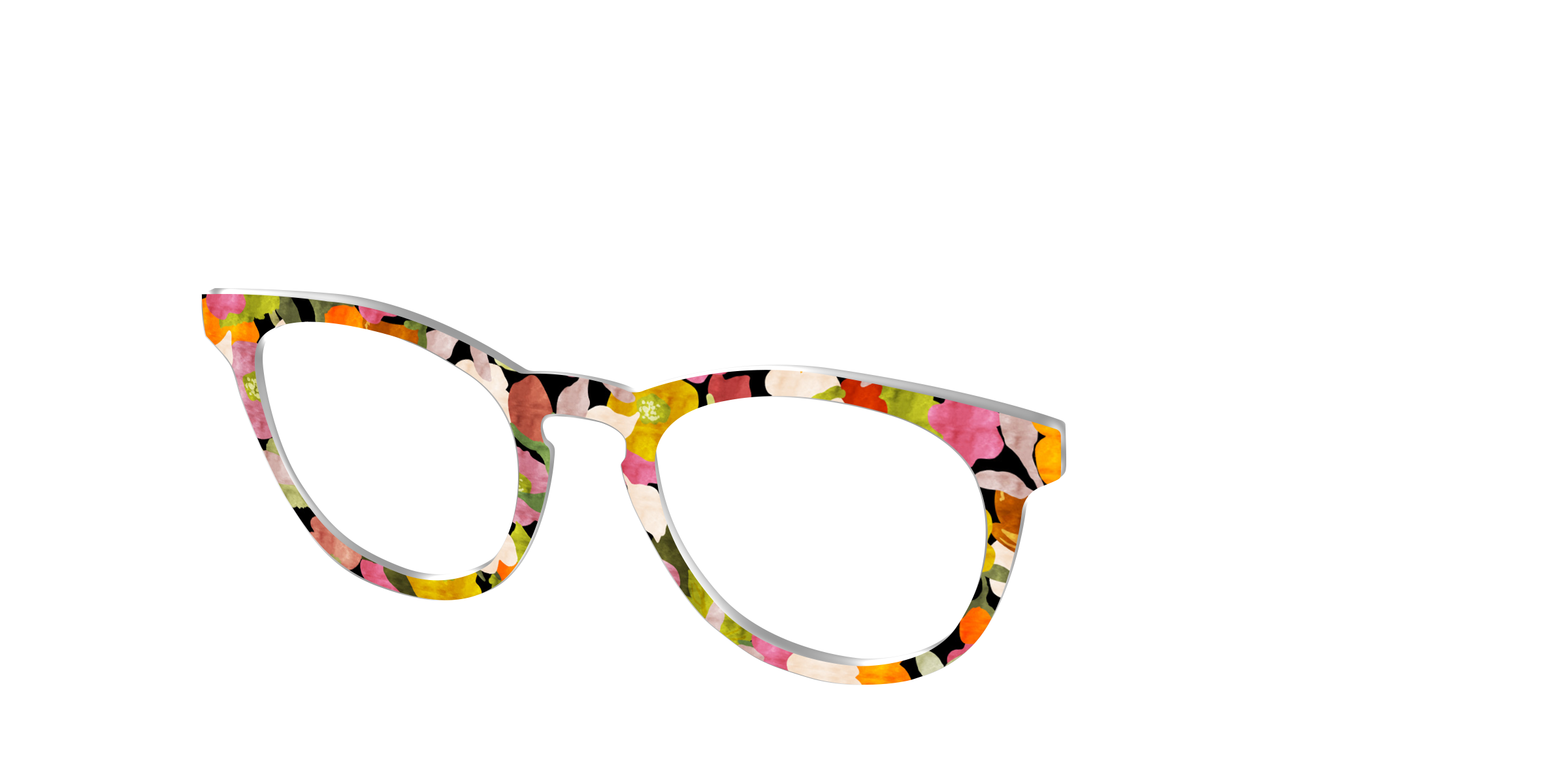 Pair Eyewear Design Tops Fallen Leaves Camouflage top mimetico