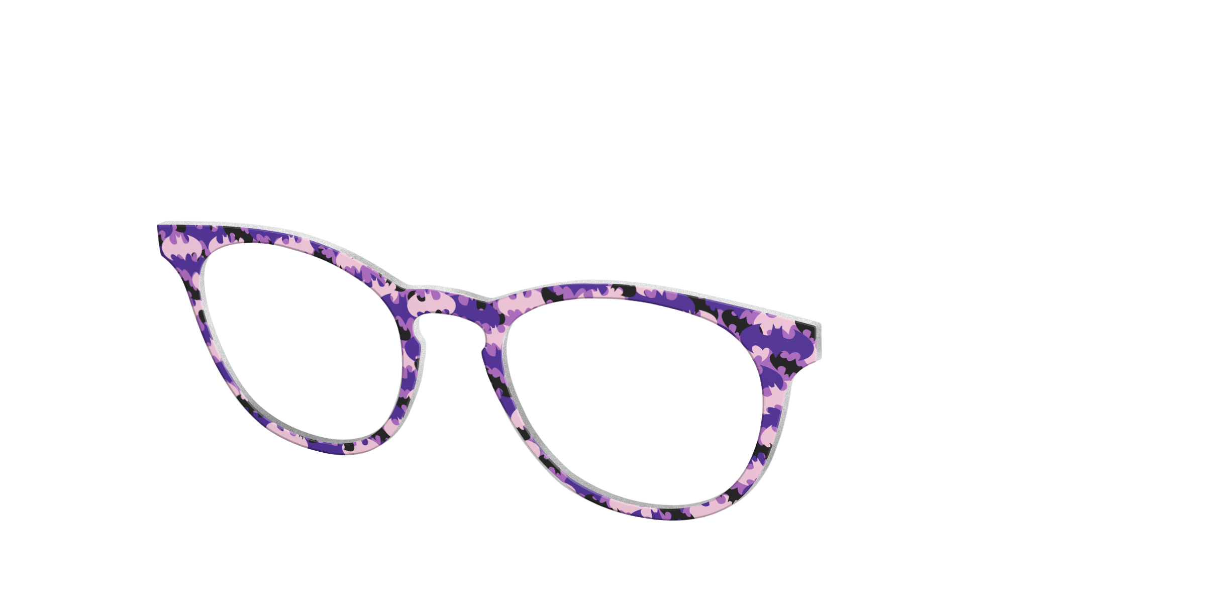 Pair Eyewear Collabs The Batgirl top occhiali viola