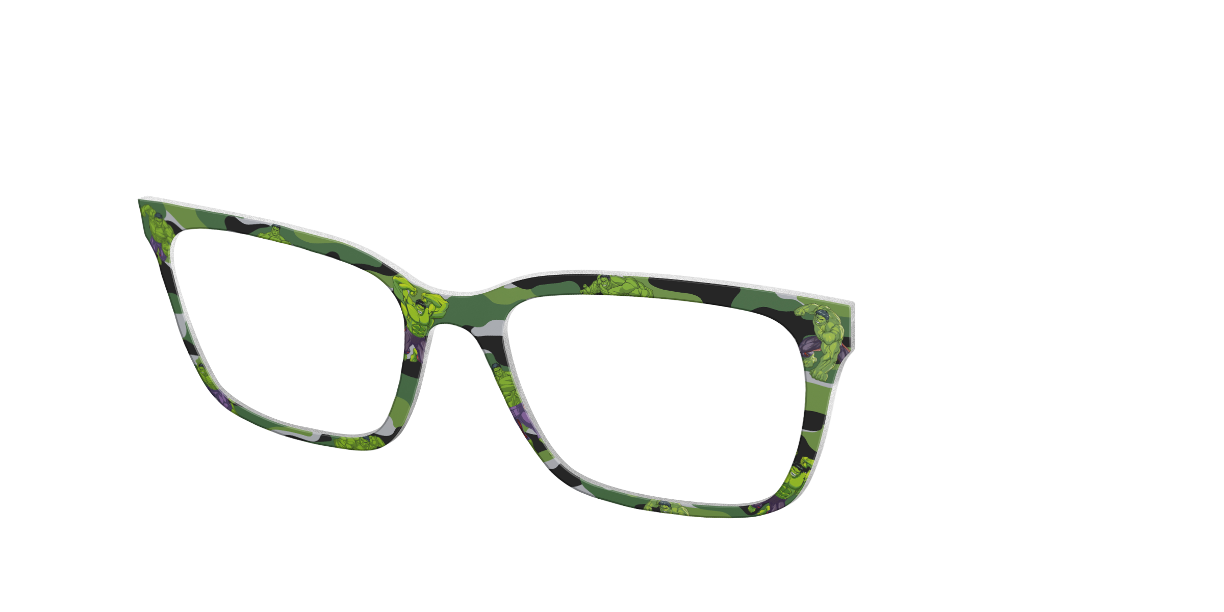 Pair Eyewear Collabs Hulk Camo top per occhiali verde mimetico