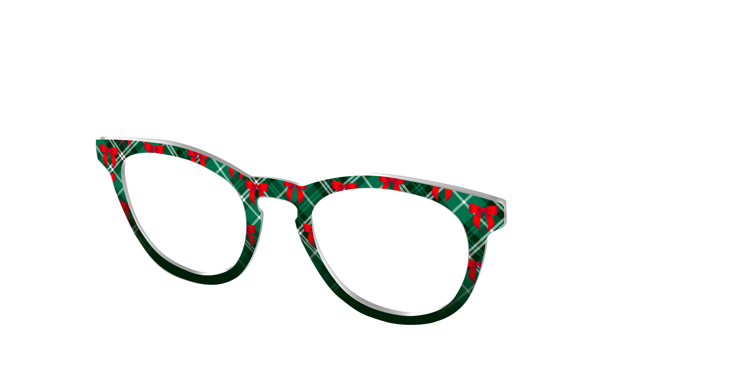 Pair Eyewear Ribbon-Clad Plaid top occhiali scozzese