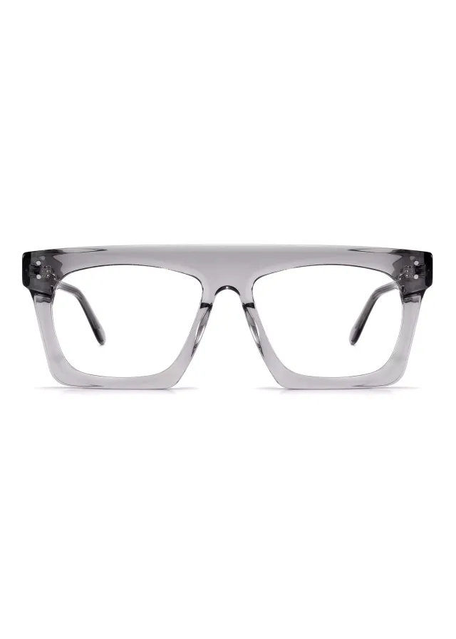 Ouyuan FG1583 montatura vista hipster quadrata nera
