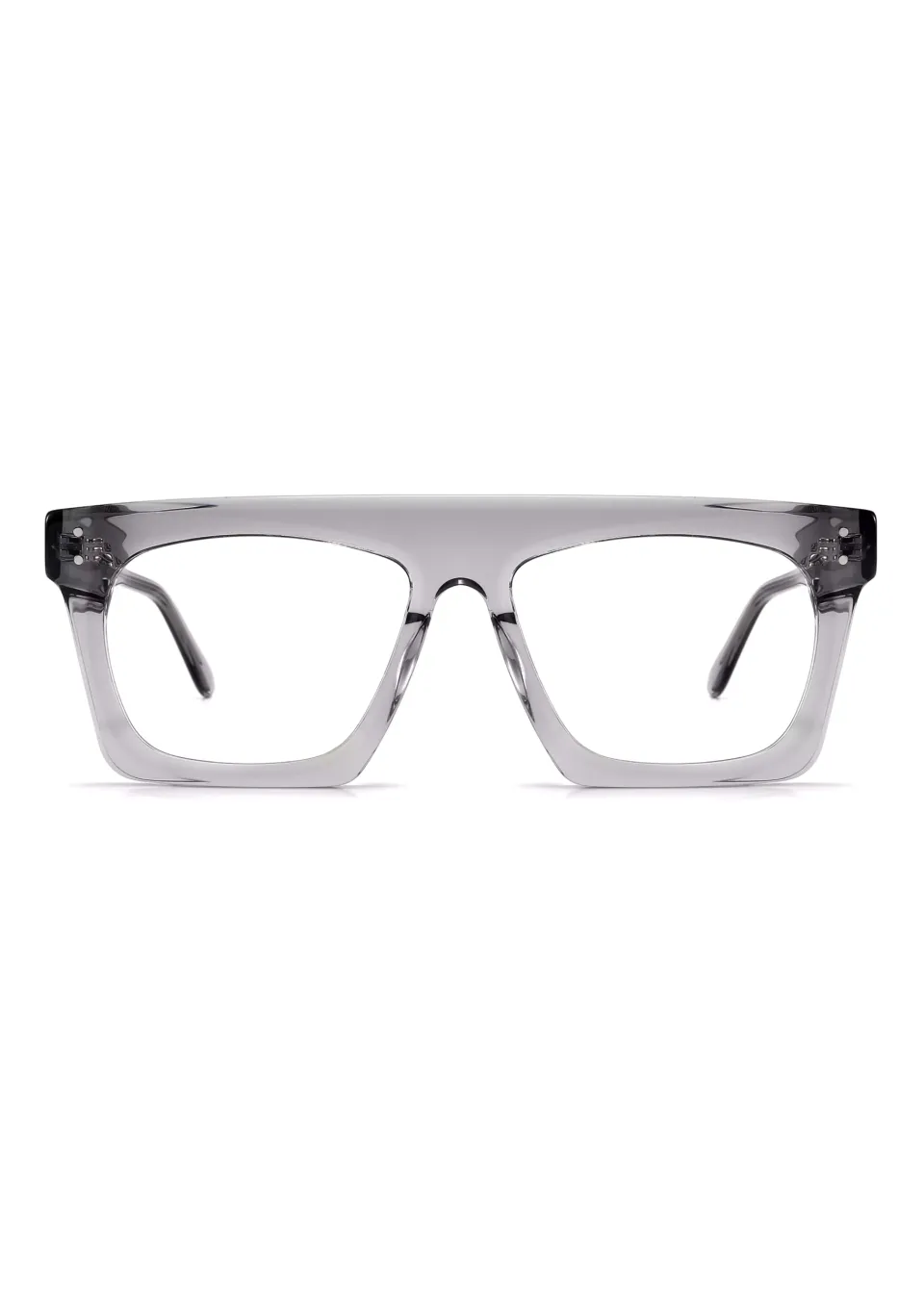 Ouyuan FG1583 montatura vista hipster quadrata nera