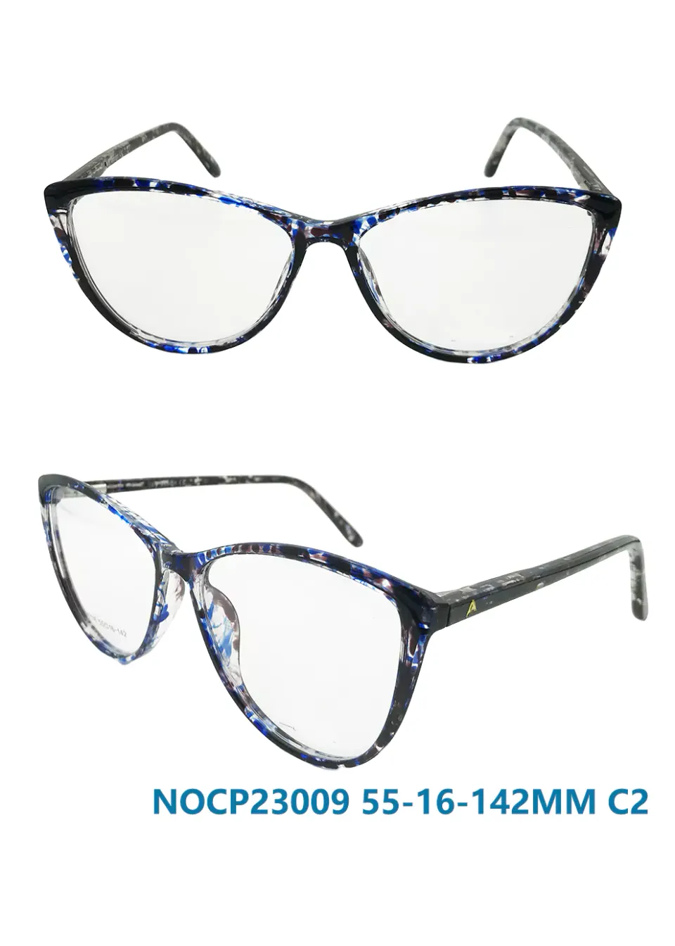 Ouyuan NOCP23009 occhiali da vista cat eye doodle neri