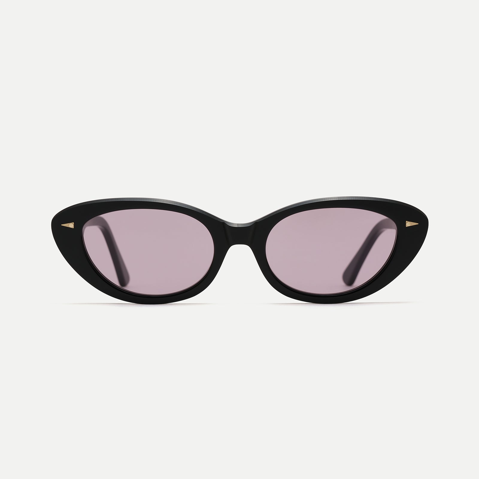 AHLEM Prairie Occhiali da Sole Black / Lilac in Acetato