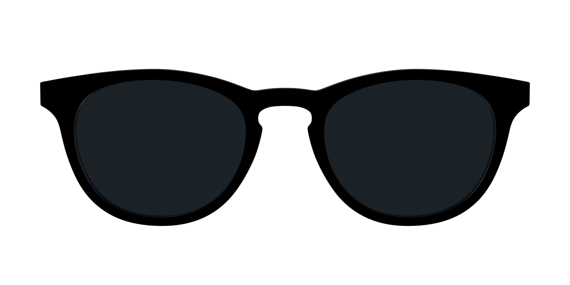 Pair Eyewear Sun Tops Non-Polarized Black top per occhiali nero