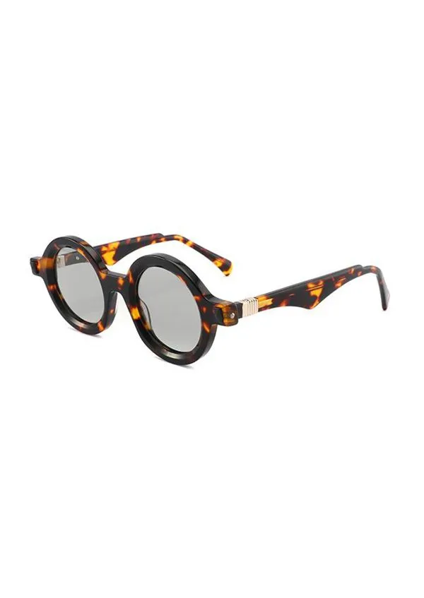 Ouyuan Sunglasses EM8807 occhiali da sole rotondi acetato