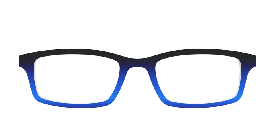 Pair Eyewear Solid Tops Black to Blueberry Gradient top occhiali nero blu