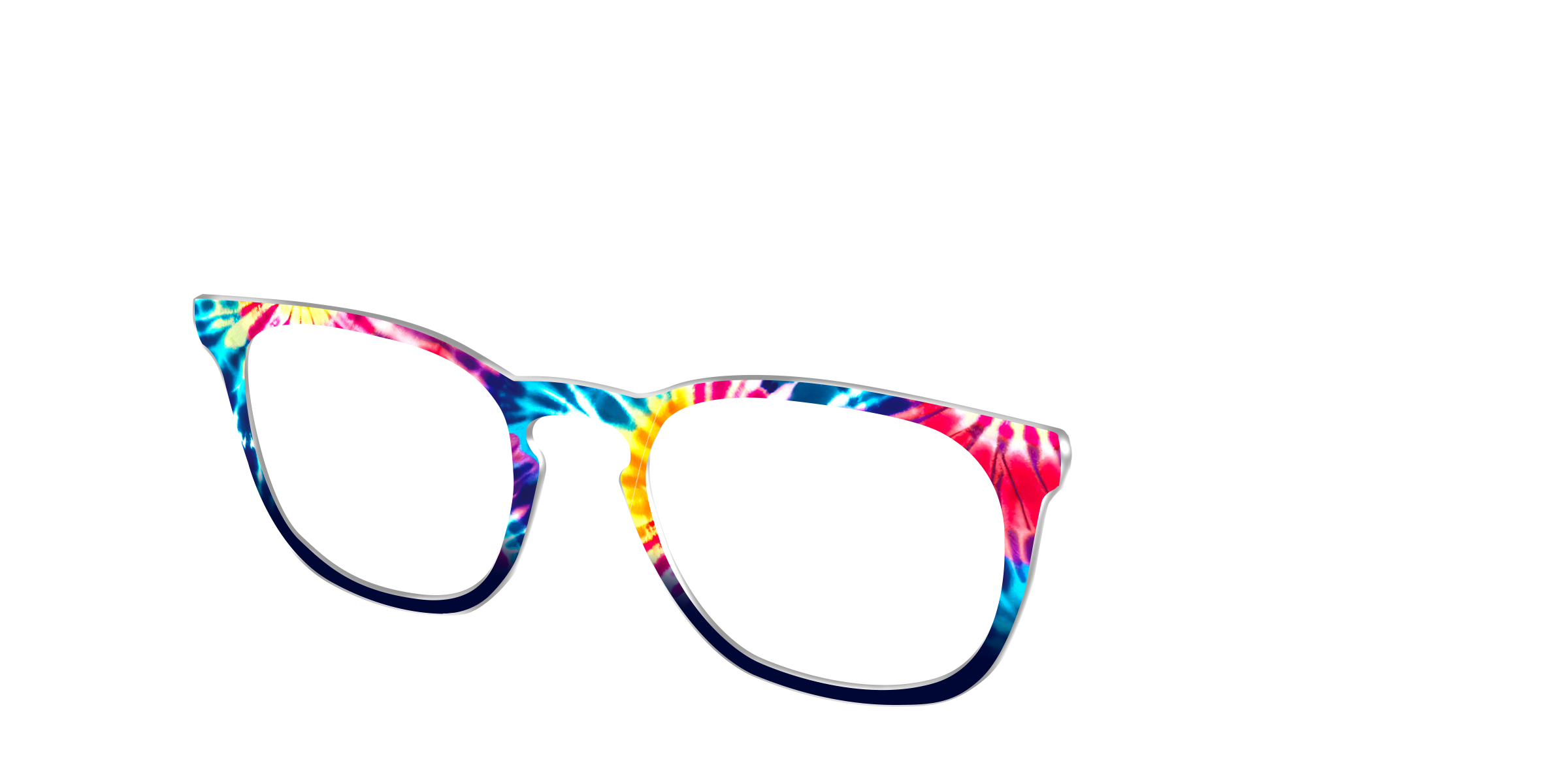 Pair Eyewear Design Funky Tie-Dye top occhiali multicolore