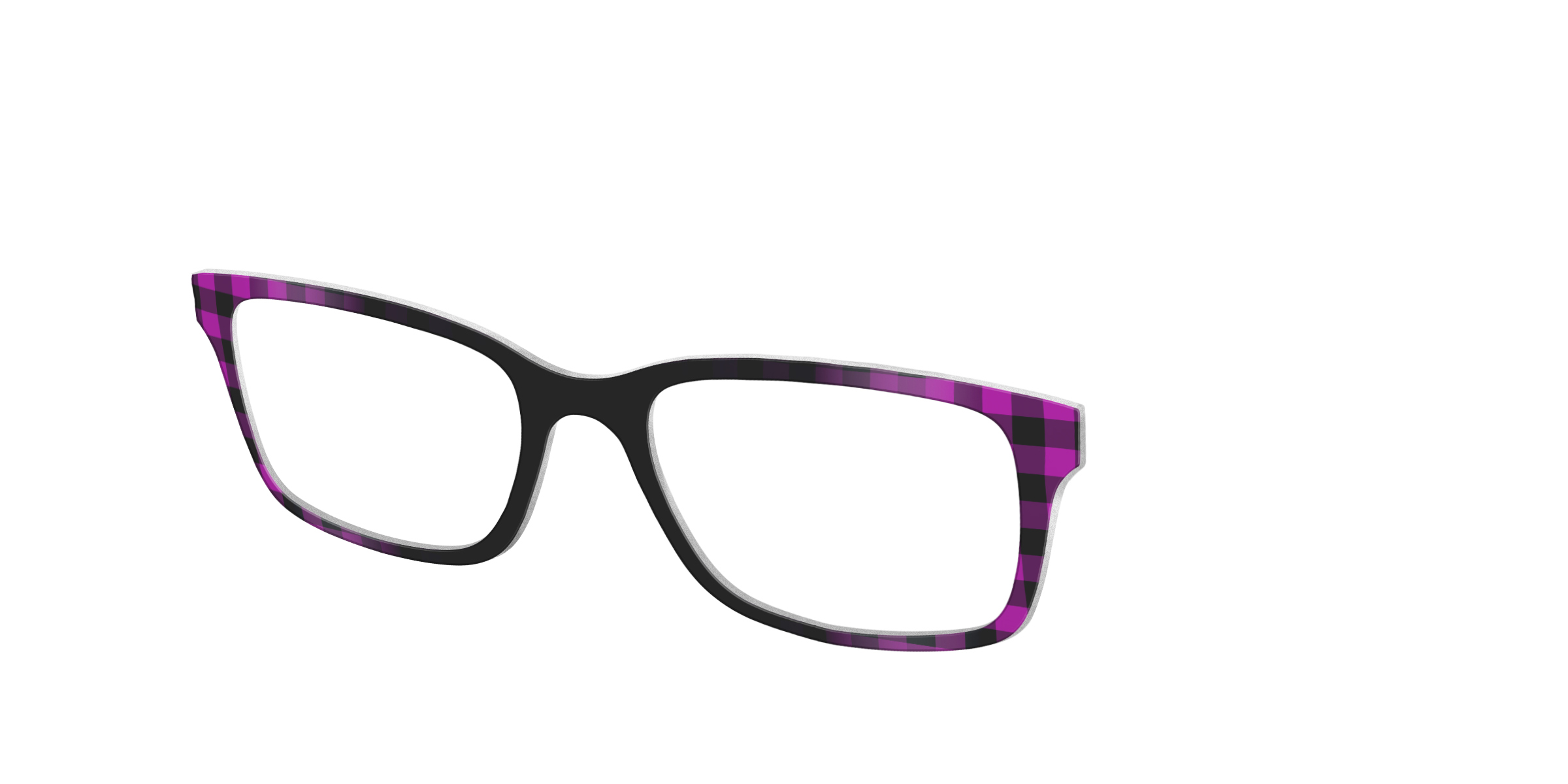 Pair Eyewear Solid Tops Reimagined Plaid top magnetico