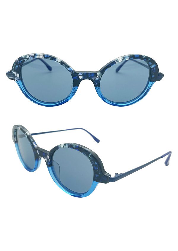 Ouyuan NSA24111 occhiali da sole donna ovali acetato