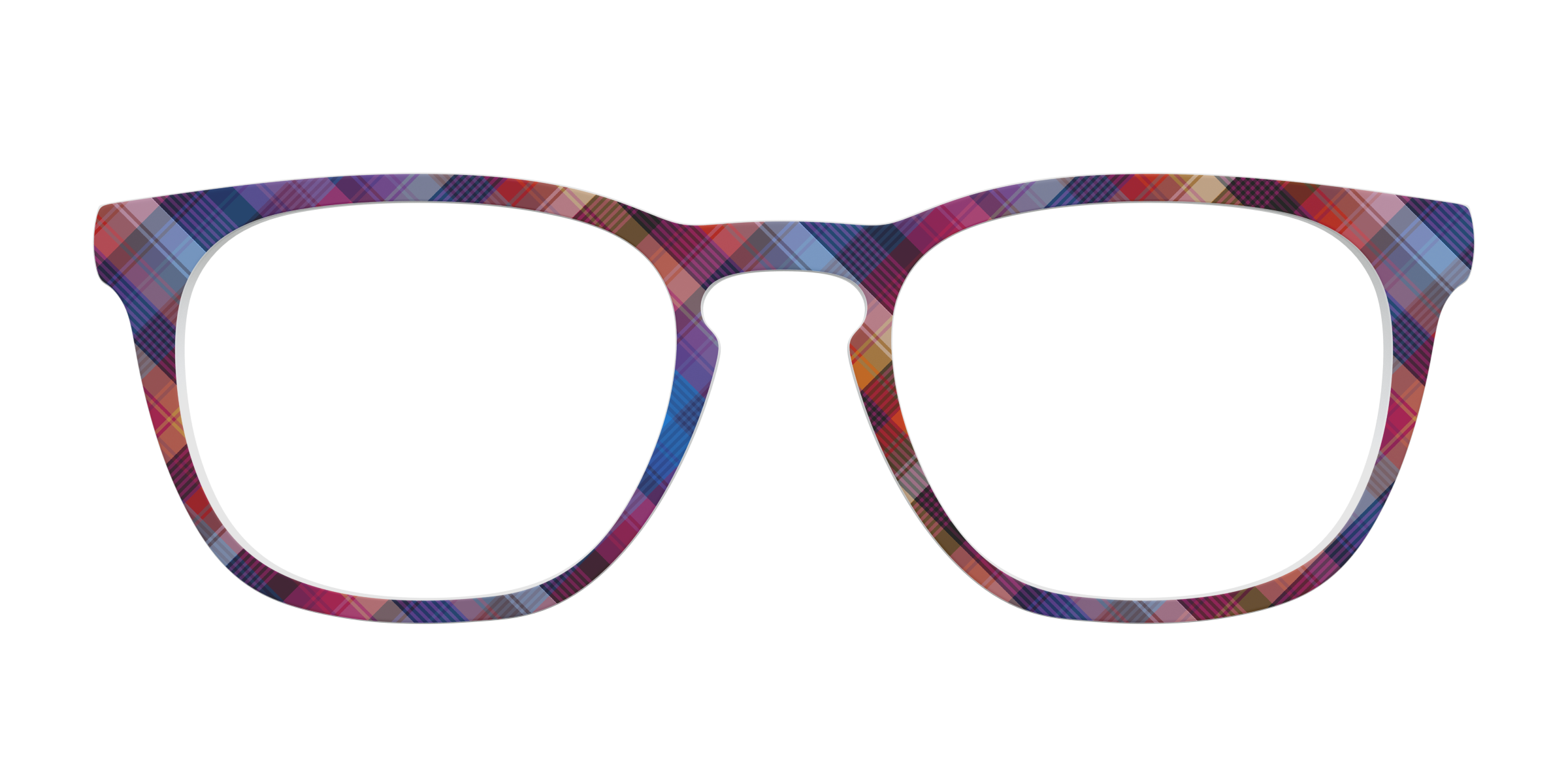 Pair Eyewear Solid Ombre Plaid top occhiali Serra quadri