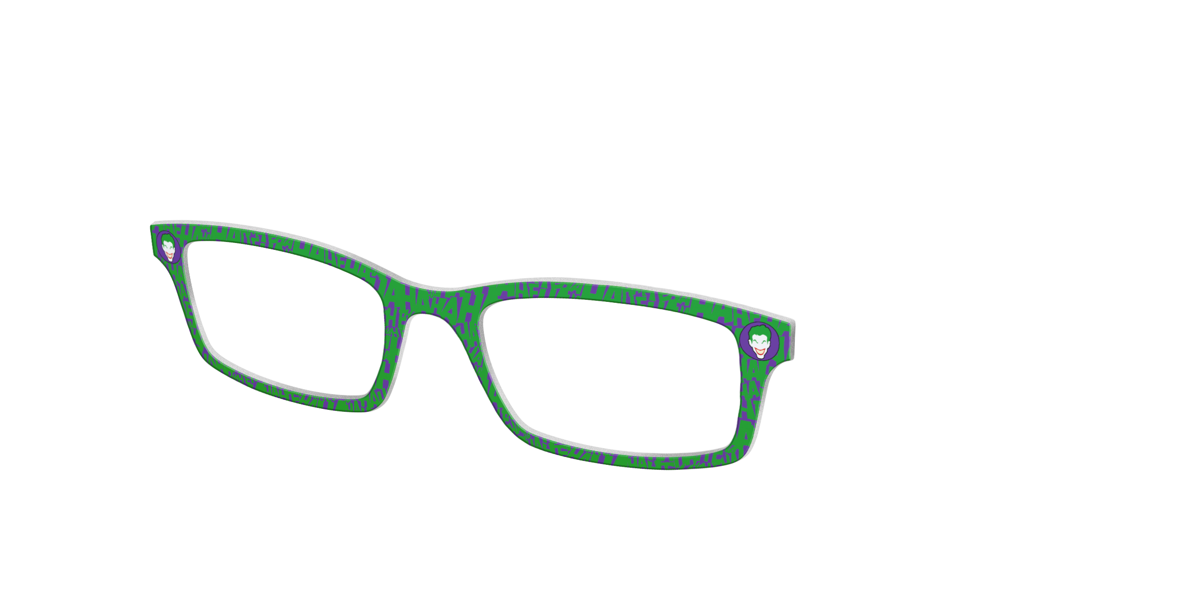 Pair Eyewear Collabs The Joker topper occhiali DC10 viola