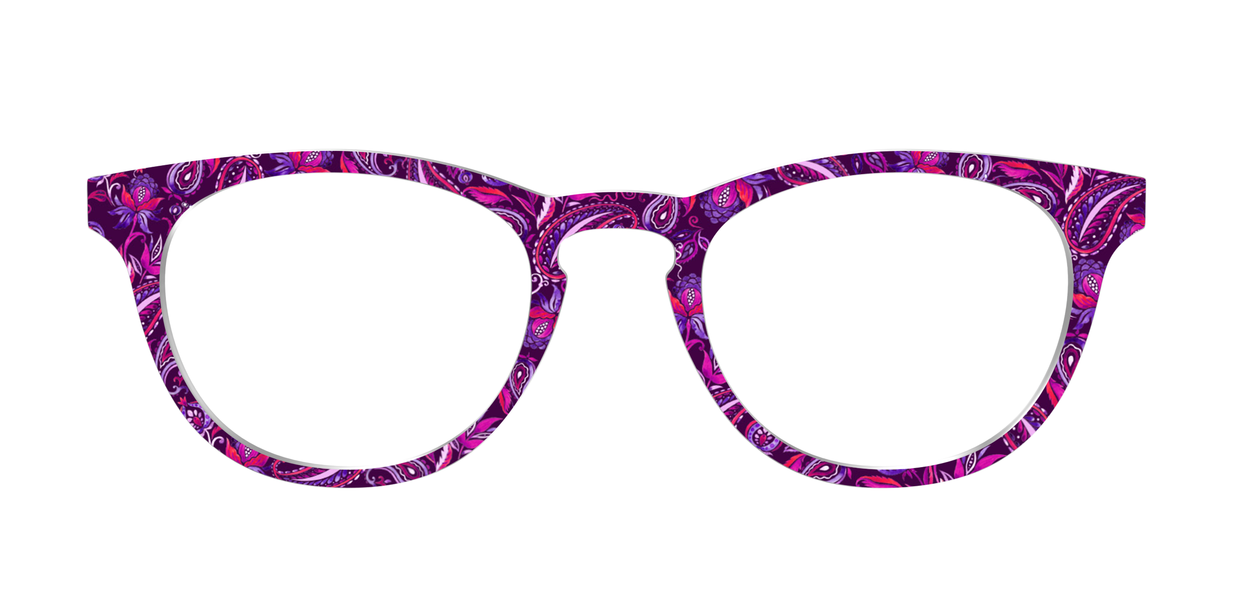 Pair Eyewear Design Tops Aubergine Paisley top magnetico AT21