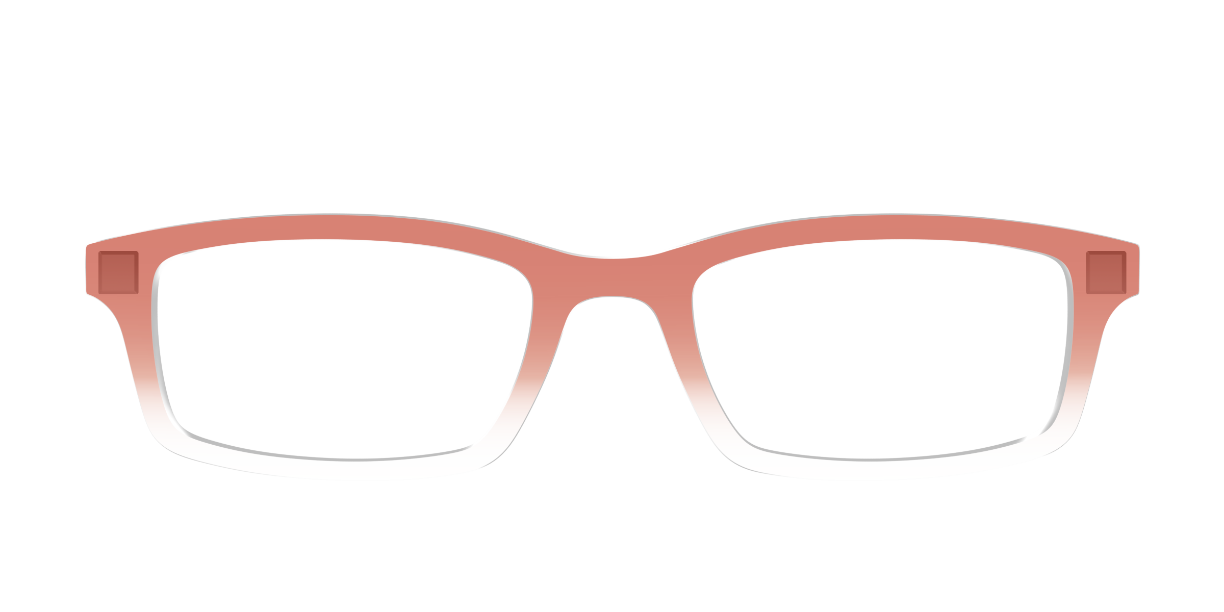 Pair Eyewear Solid Burnt Orange top occhiali sfumato