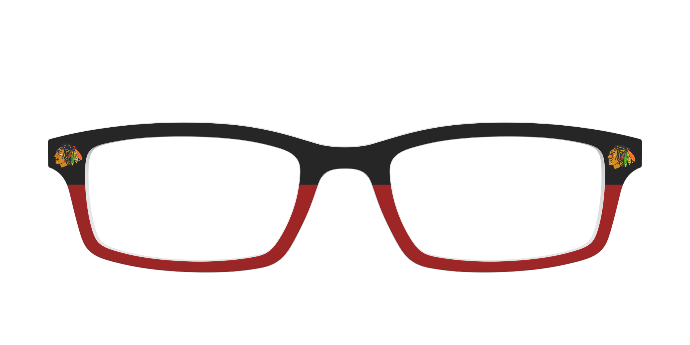 Pair Eyewear The Blackhawks Split topper occhiali nero rosso