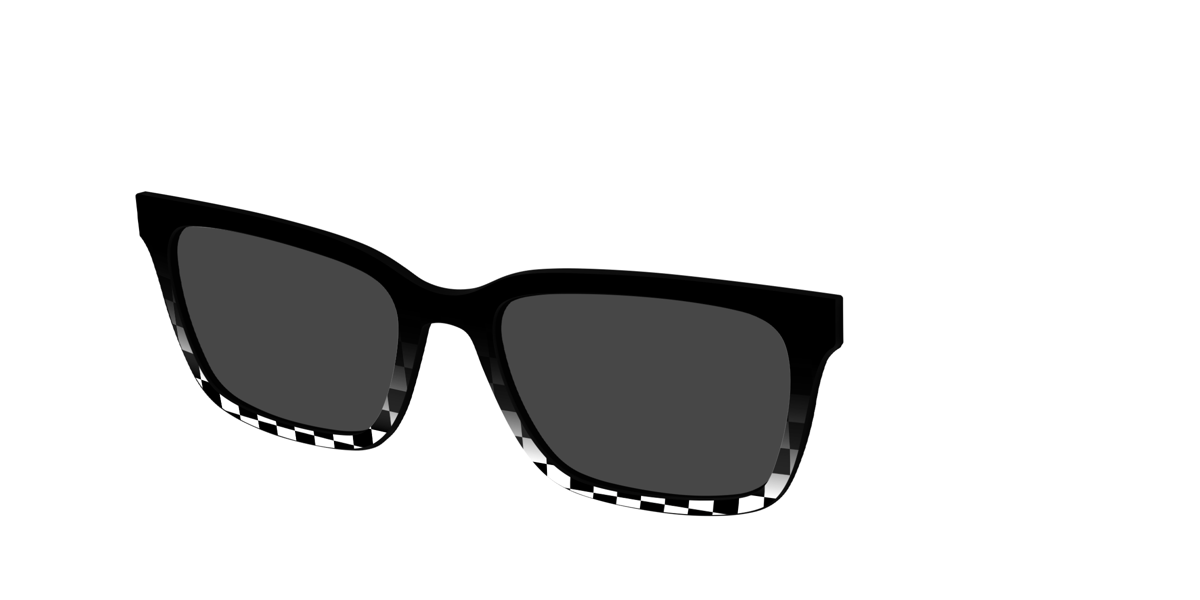 Pair Eyewear Sun Tops Checkerboard Fade top sole polarizzato