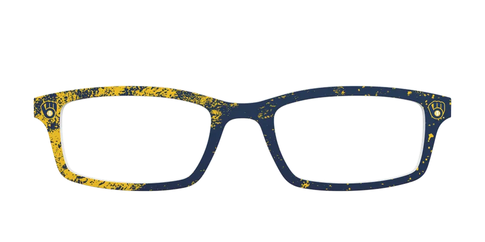 Pair School Spirit Brewers Home Run top occhiali giallo