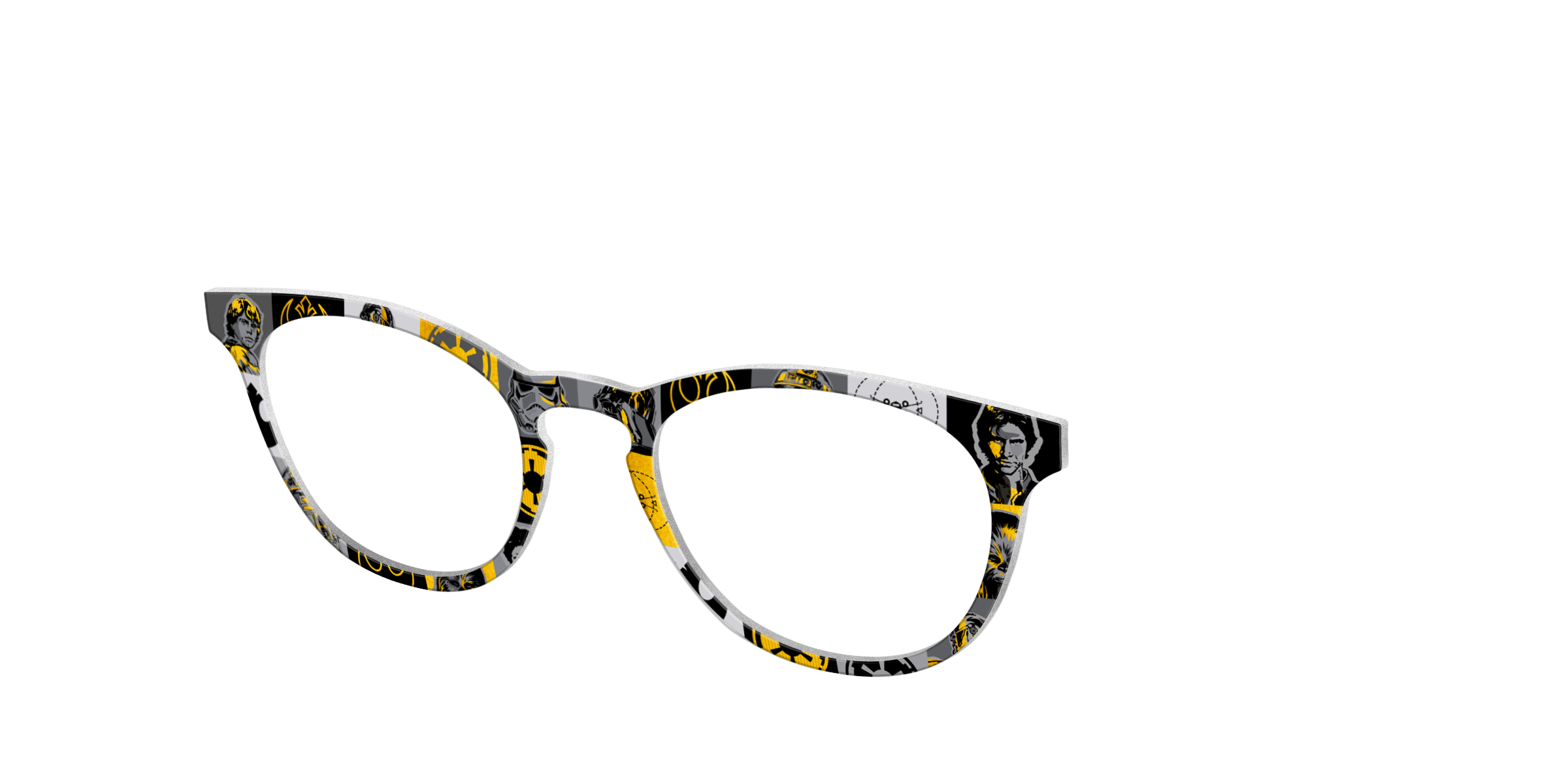 Pair Eyewear Collabs Star Wars Classic cover occhiali stampa nera