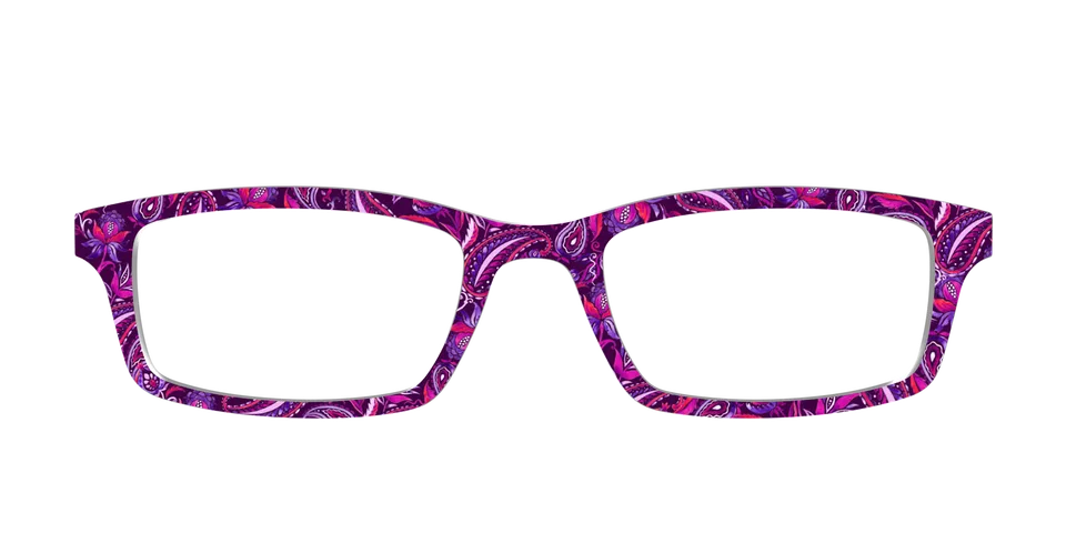 Pair Eyewear Design Tops Aubergine Paisley top magnetico AT21