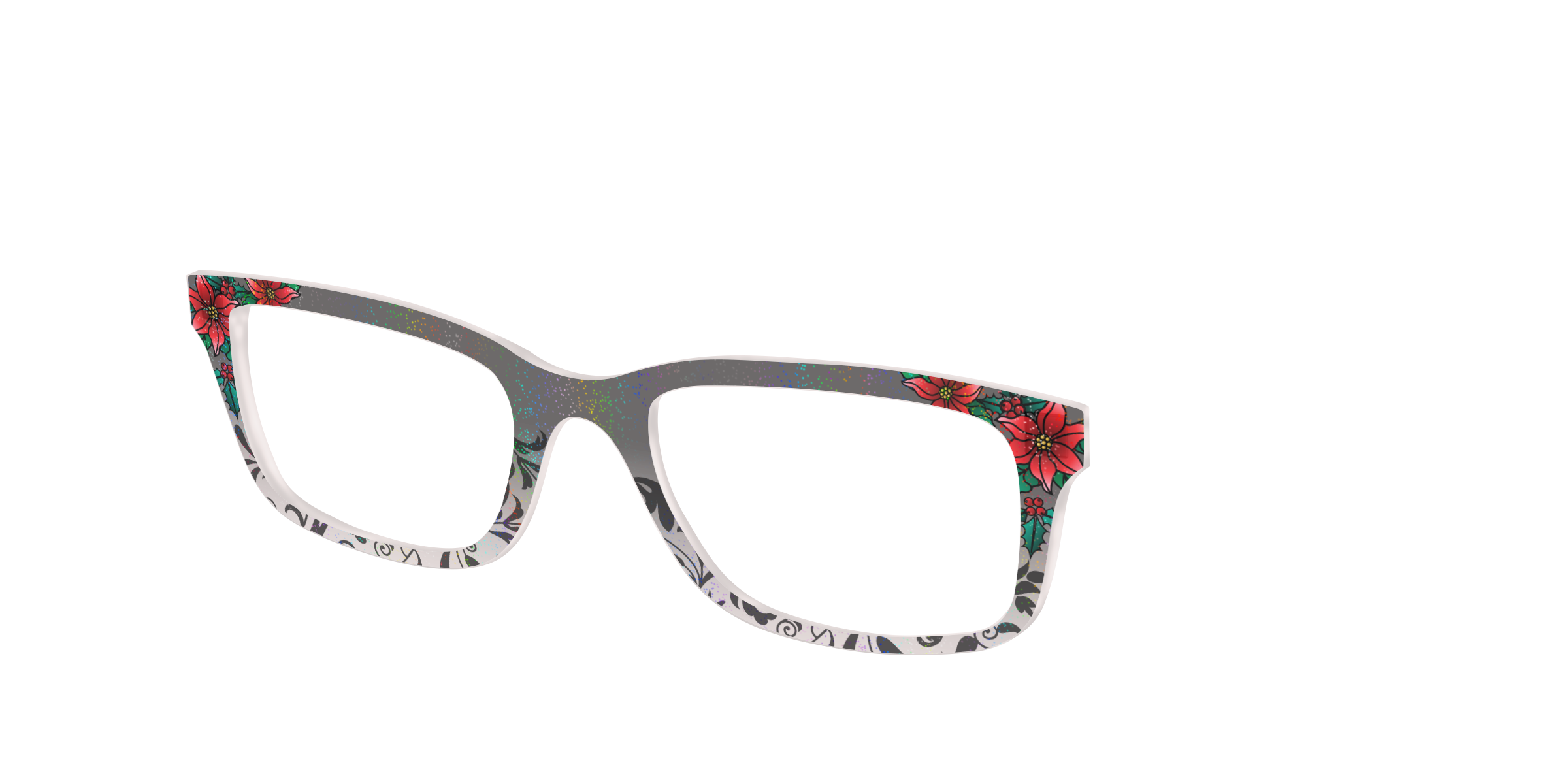 Pair Eyewear Romantic Poinsettia top occhiali natalizio