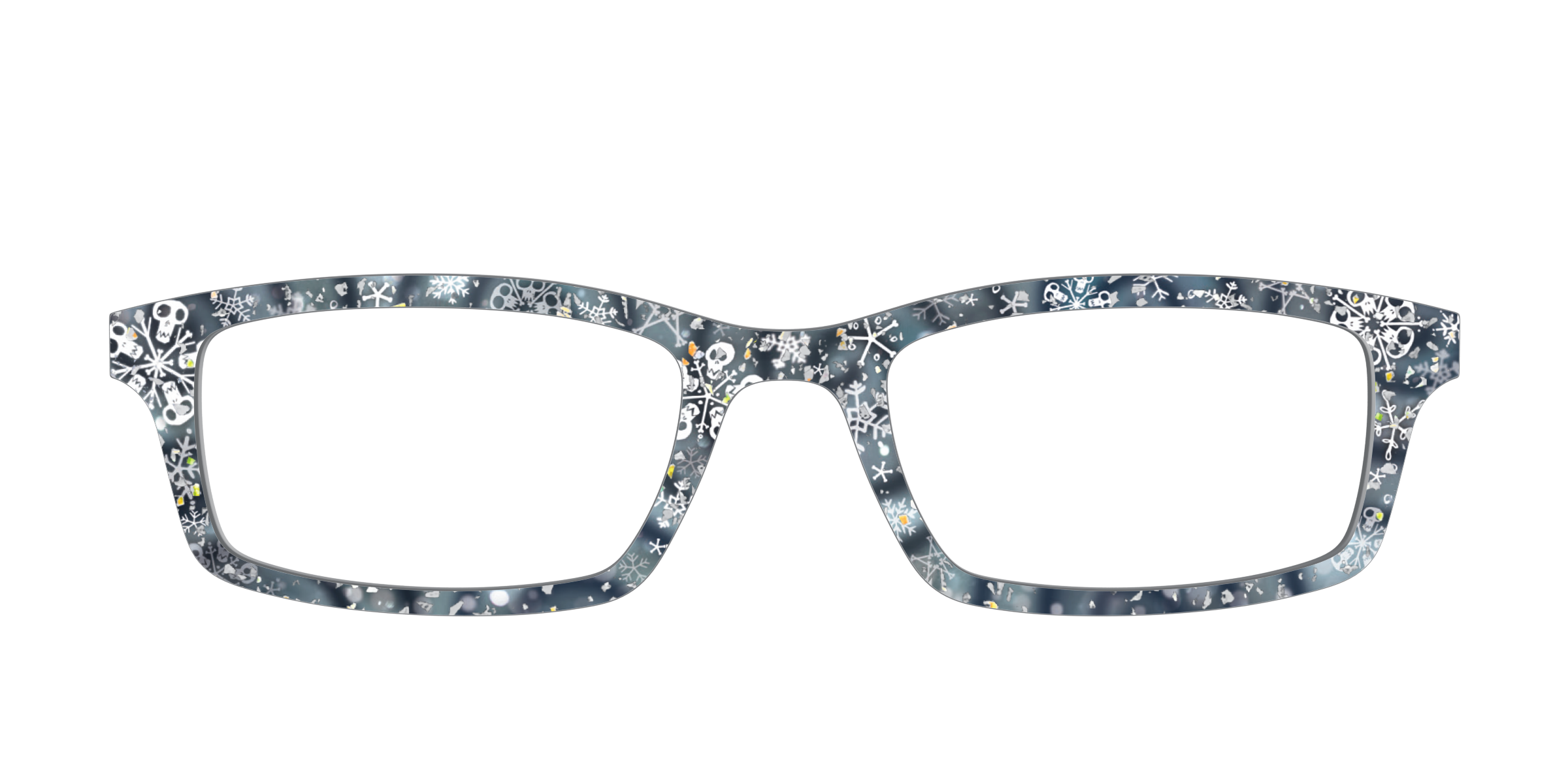 Pair Eyewear Collabs Christmas Town Snow Globe top glitter