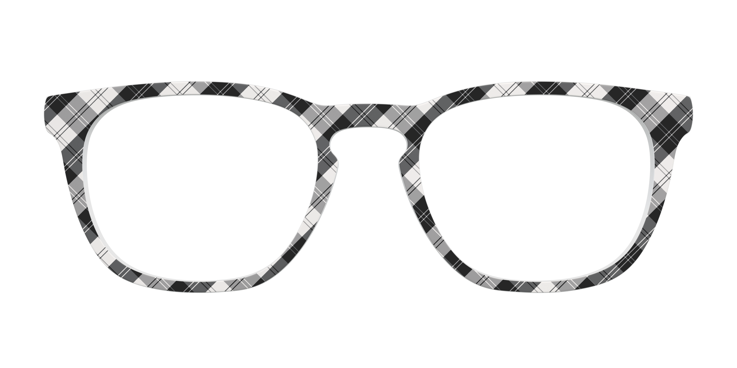 Pair Eyewear Solid Tops B&W Plaid top per occhiali quadri