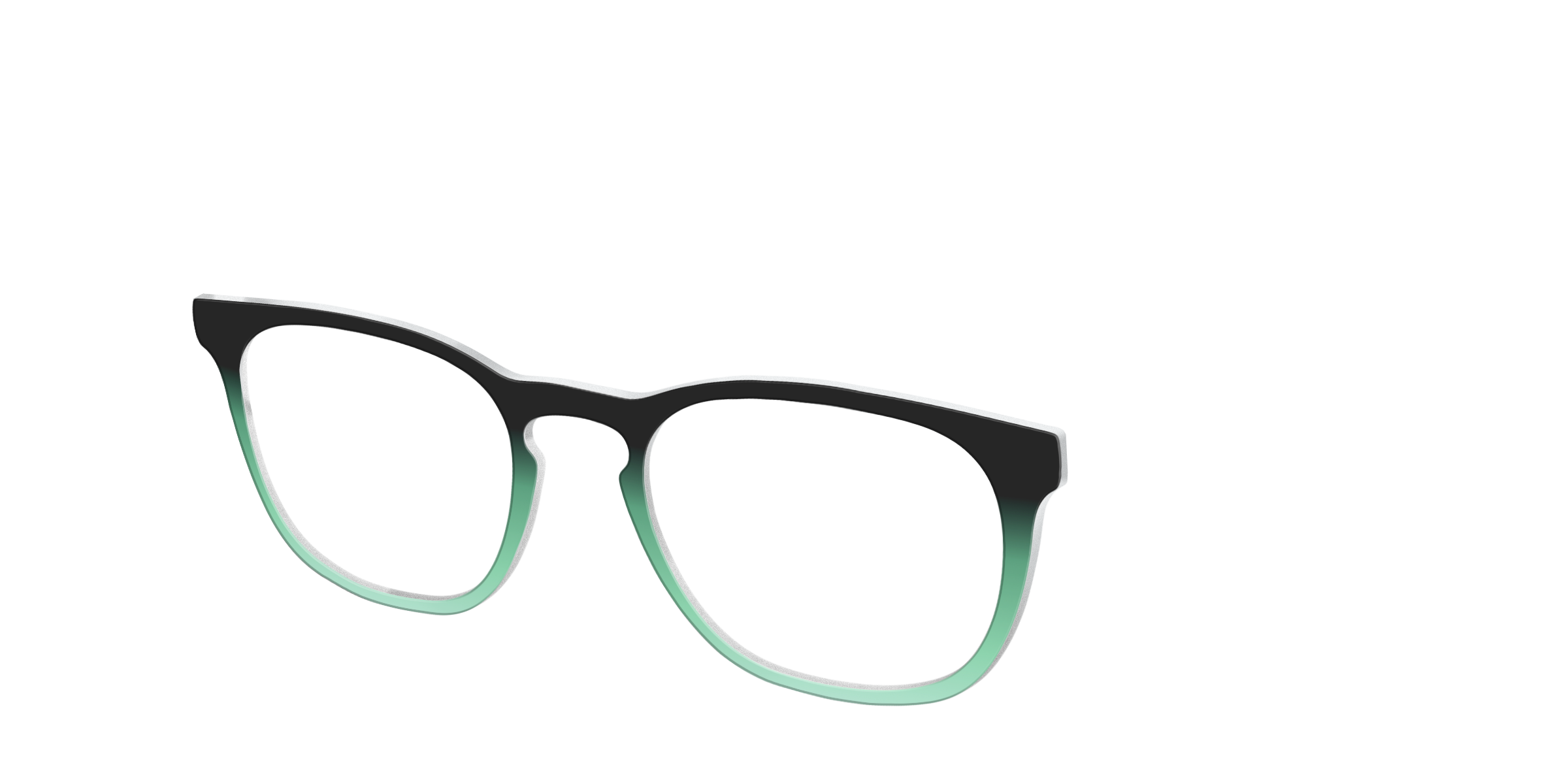 Pair Eyewear Solid Tops Black Spearmint Gradient top Serra