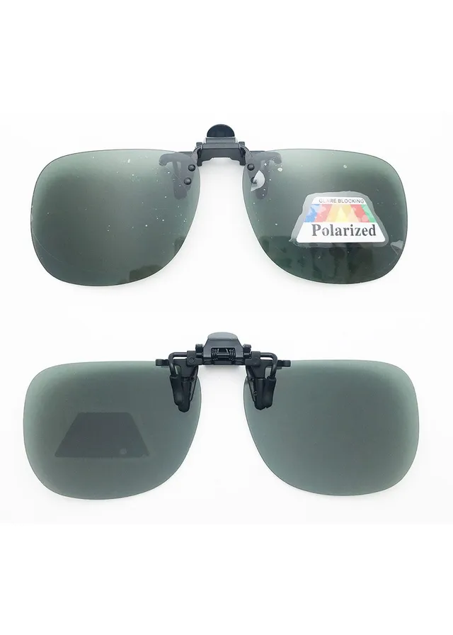 Ouyuan CO23002 clip on aviatore verde polarizzate UV