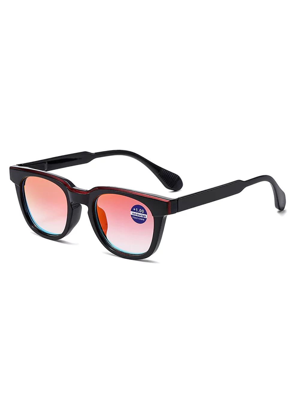 Ouyuan 3020369 occhiali lettura wayfarer luce blu nero