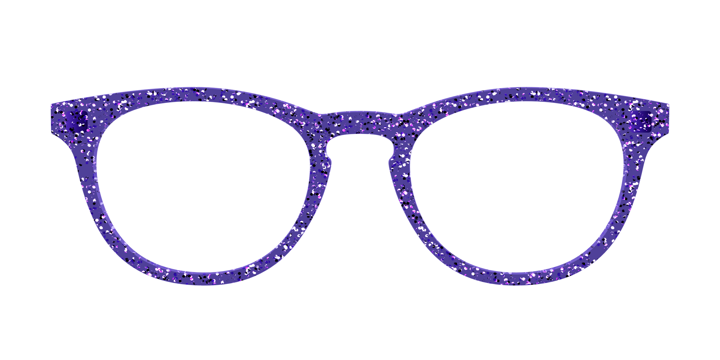 Pair Eyewear Solid Tops Electric Purple Sparkle top viola glitter