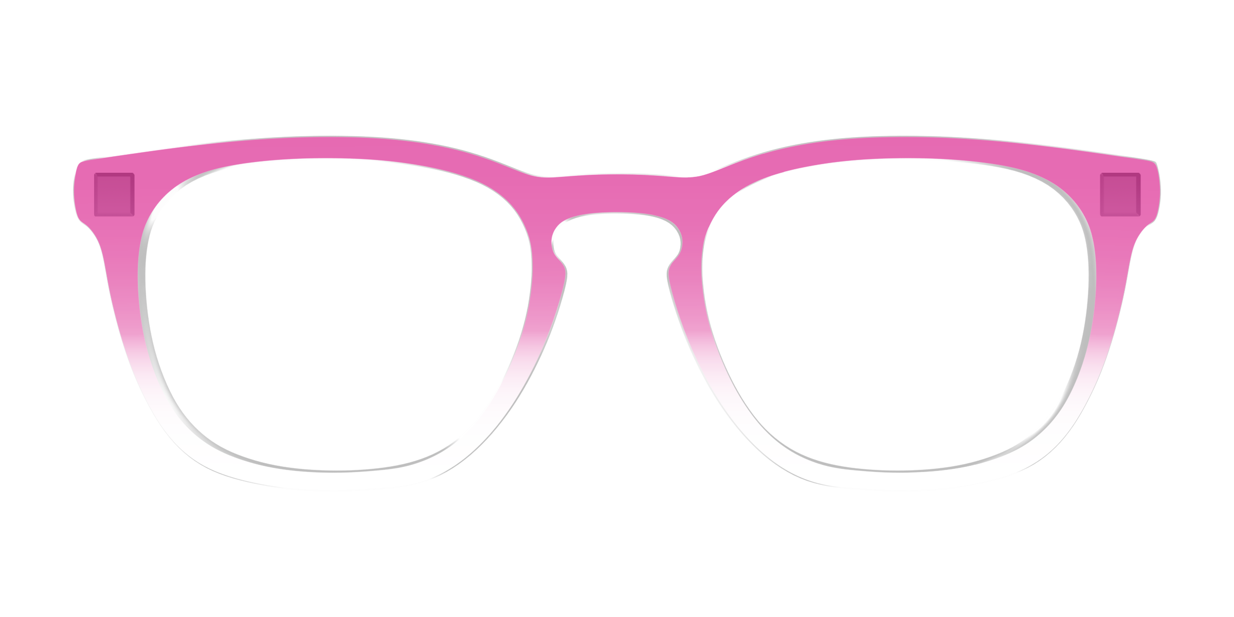 Pair Eyewear Solid Tops Magenta Gradient Crystal top occhiali