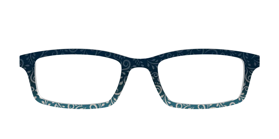 Pair Eyewear Leather Leafwork top magnetico Cedro