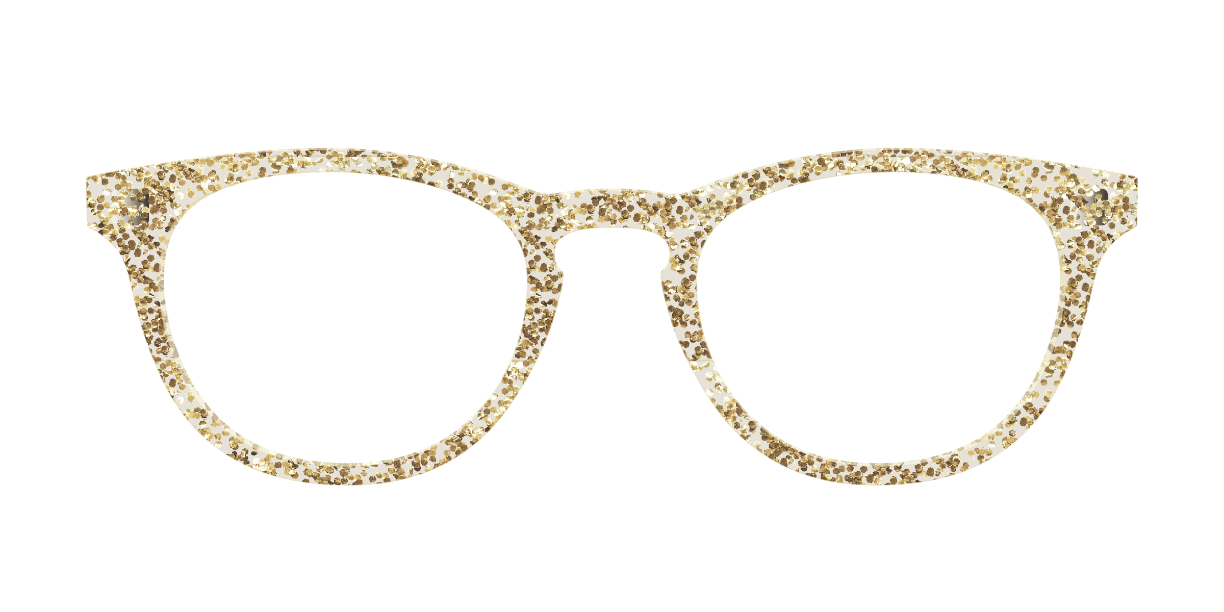 Pair Eyewear Solid Tops The Champagne Sparkle frontalino glitter