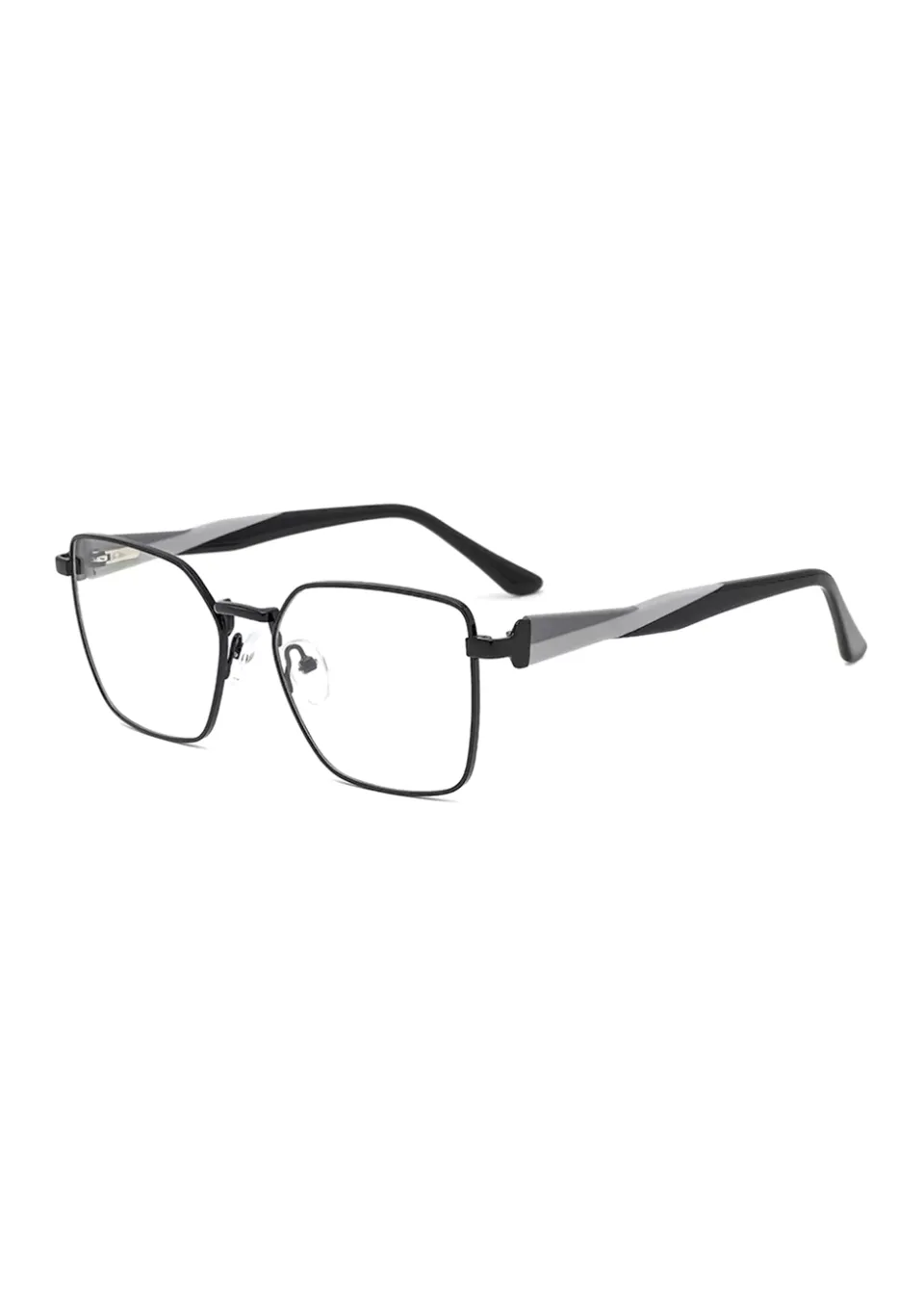 Ouyuan 301084 montatura occhiali farfalla metallo 54