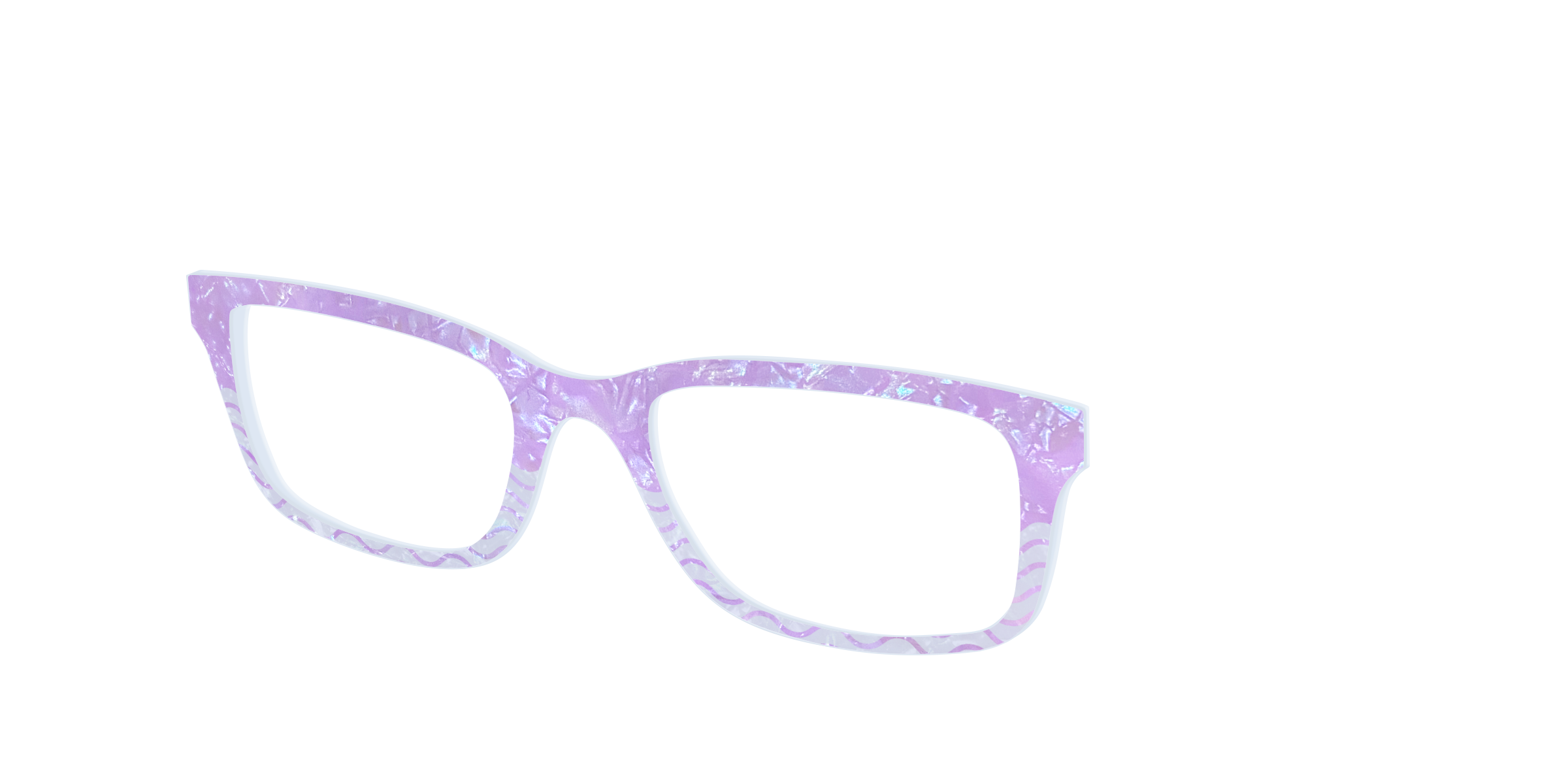 Pair Eyewear Design Tops Wavy Pearl Crystal Split topper Cedro