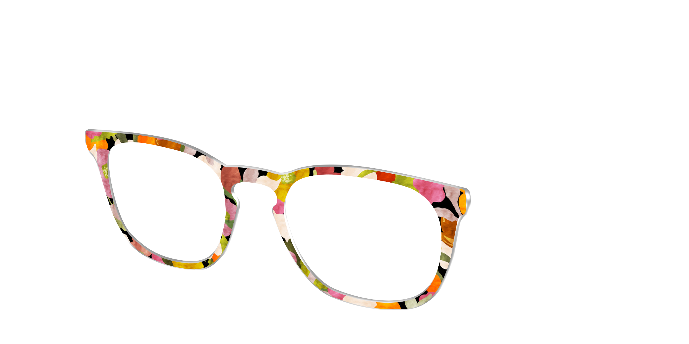 Pair Eyewear Design Tops Fallen Leaves Camouflage top mimetico
